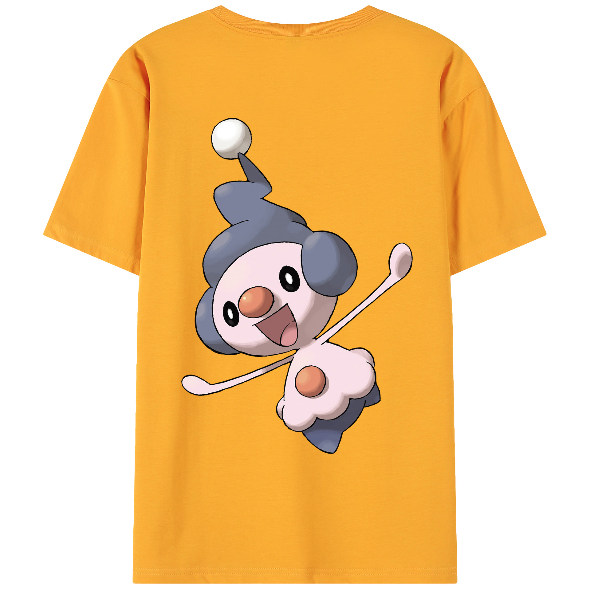 （画像用） ポケットモンスター Pokémon 綿100％ メンズ半袖Tシャツ（バックプリント） 通気性