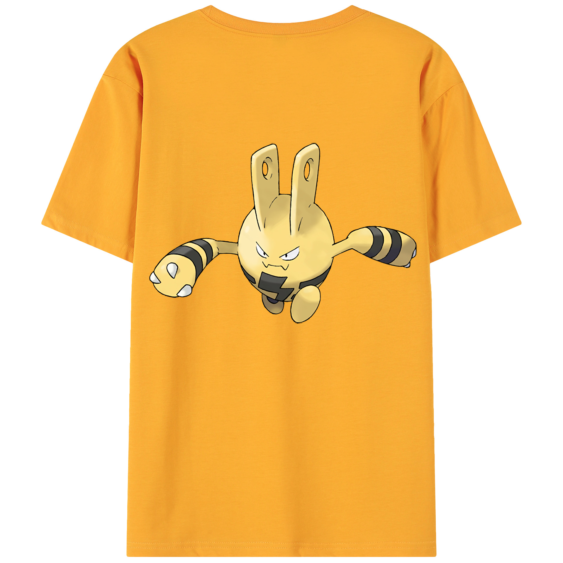 （画像用） ポケットモンスター Pokémon 綿100％ メンズ半袖Tシャツ（バックプリント） 通気性