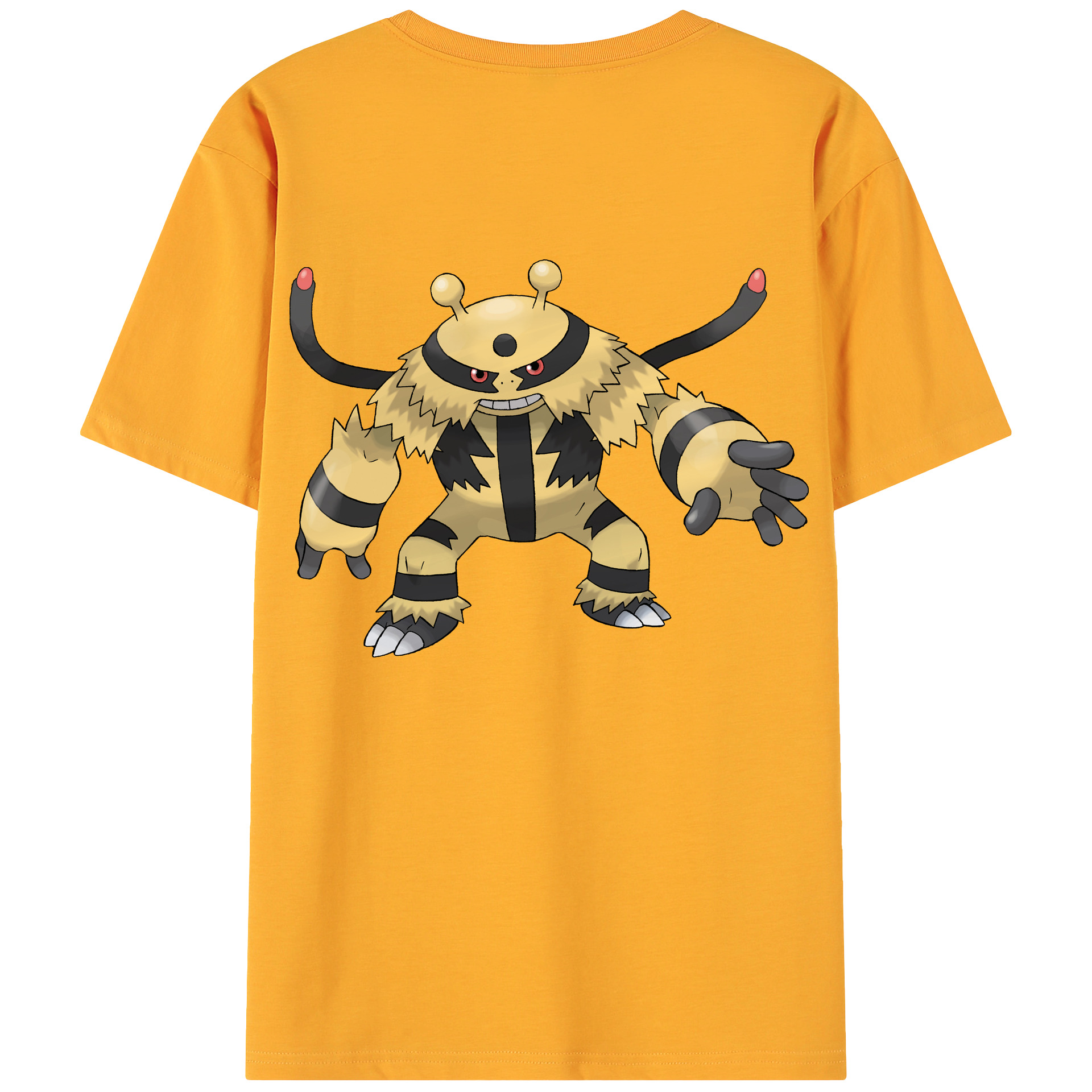 （画像用） ポケットモンスター Pokémon 綿100％ メンズ半袖Tシャツ（バックプリント） 通気性