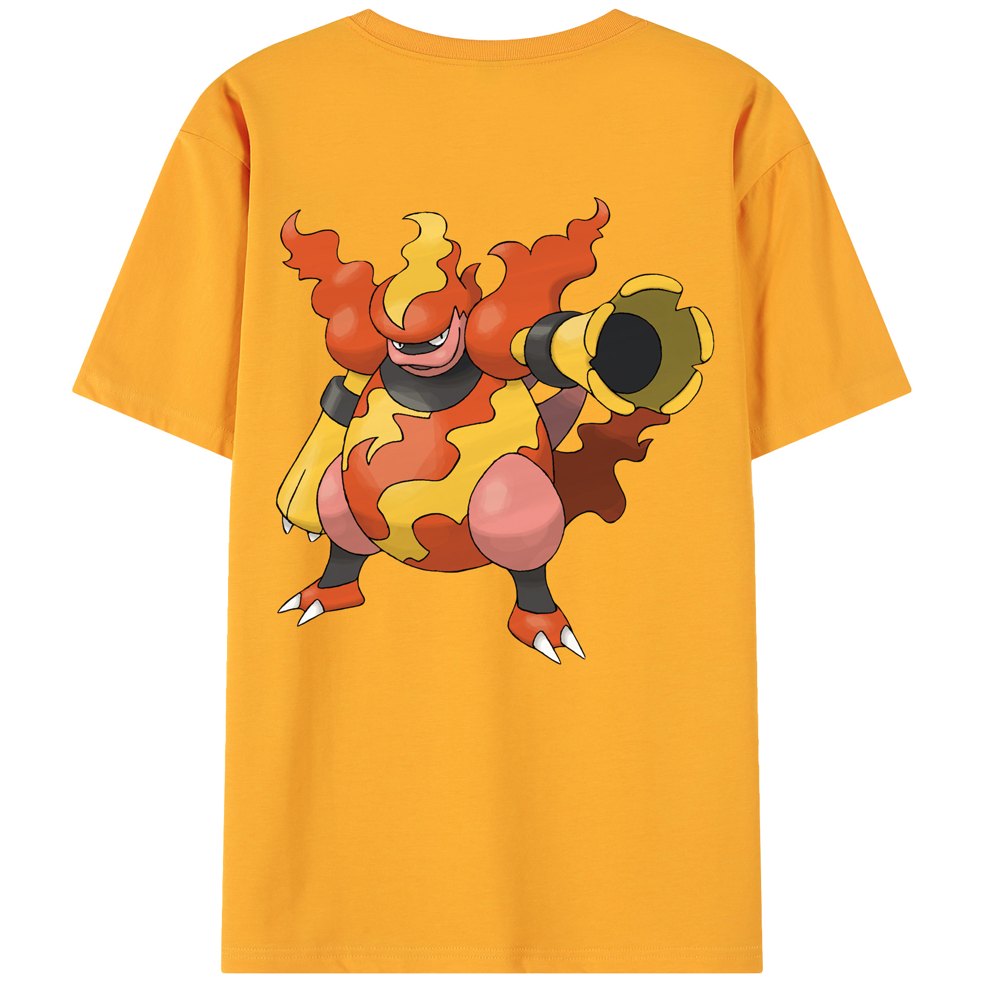 （画像用） ポケットモンスター Pokémon 綿100％ メンズ半袖Tシャツ（バックプリント） 通気性