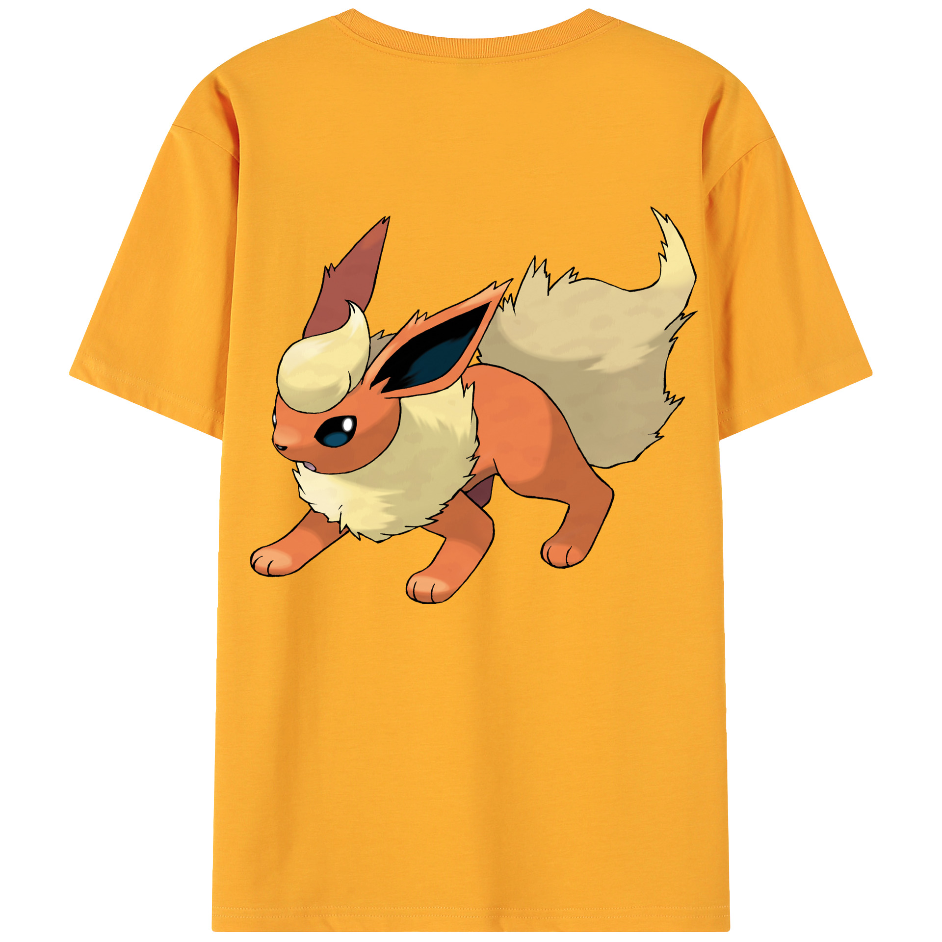 （画像用） ポケットモンスター Pokémon 綿100％ メンズ半袖Tシャツ（バックプリント） 通気性