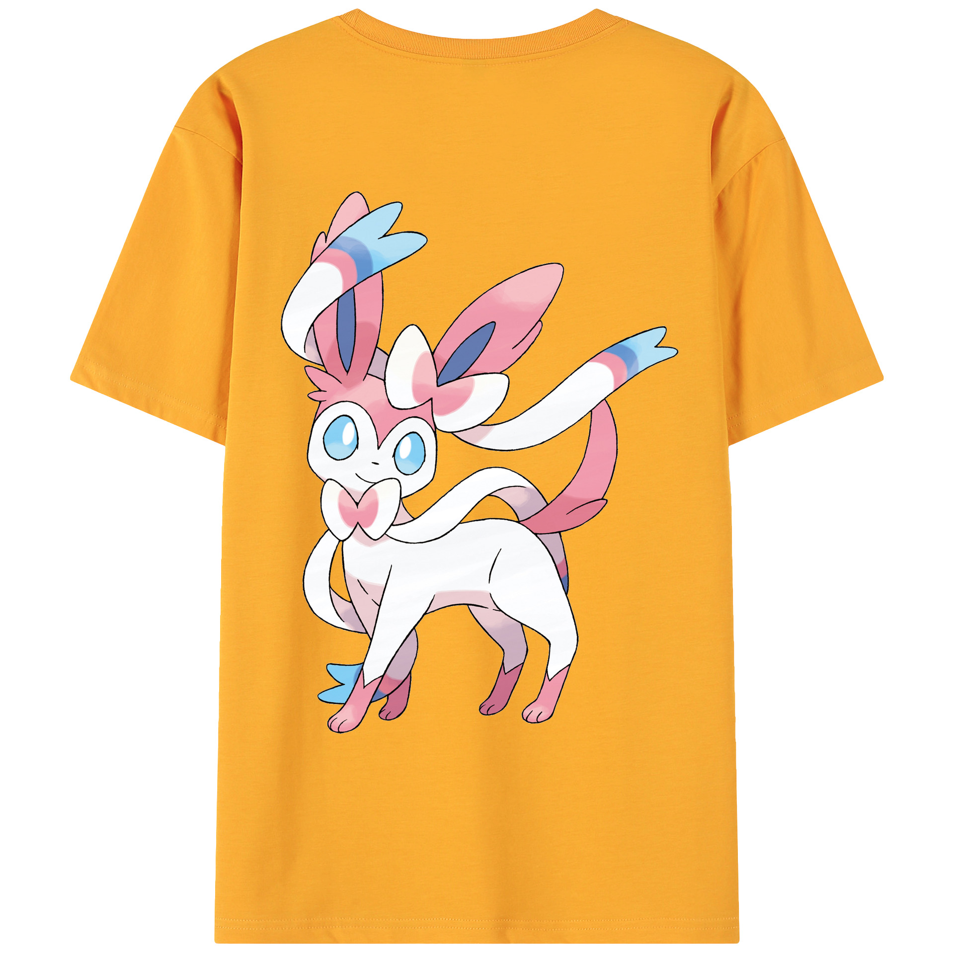 （画像用） ポケットモンスター Pokémon 綿100％ メンズ半袖Tシャツ（バックプリント） 通気性