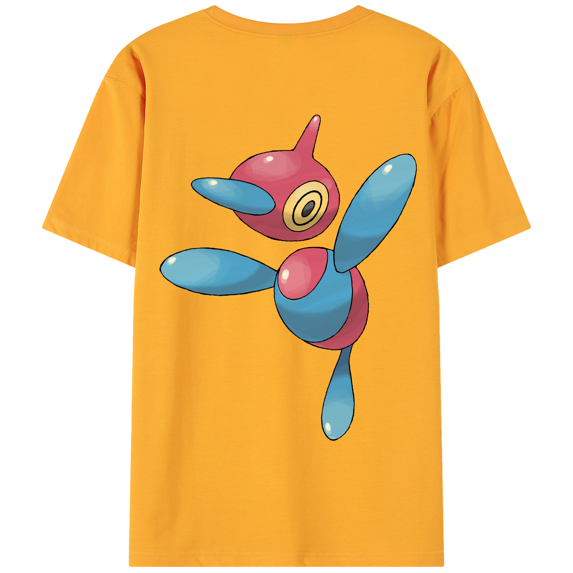 （画像用） ポケットモンスター Pokémon 綿100％ メンズ半袖Tシャツ（バックプリント） 通気性