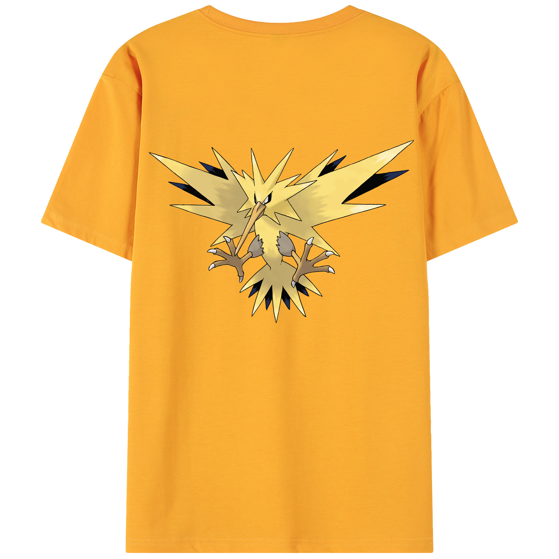 （画像用） ポケットモンスター Pokémon 綿100％ メンズ半袖Tシャツ（バックプリント） 通気性