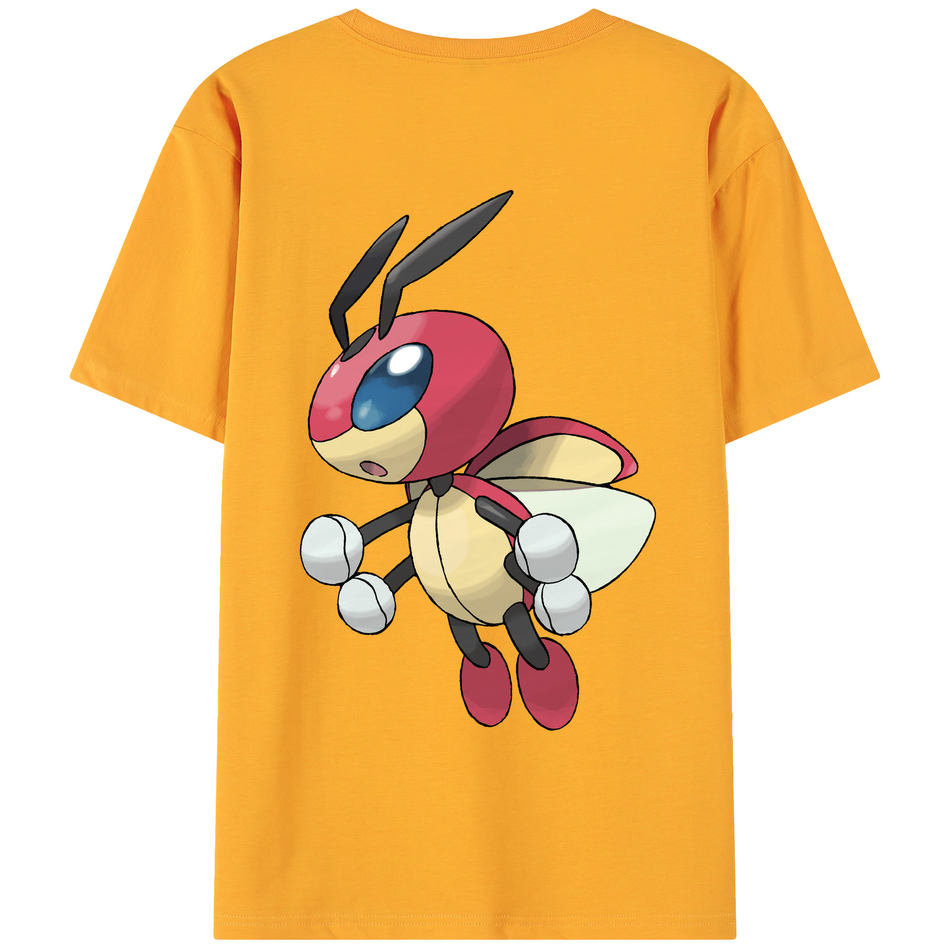 （画像用） ポケットモンスター Pokémon 綿100％ メンズ半袖Tシャツ（バックプリント） 通気性