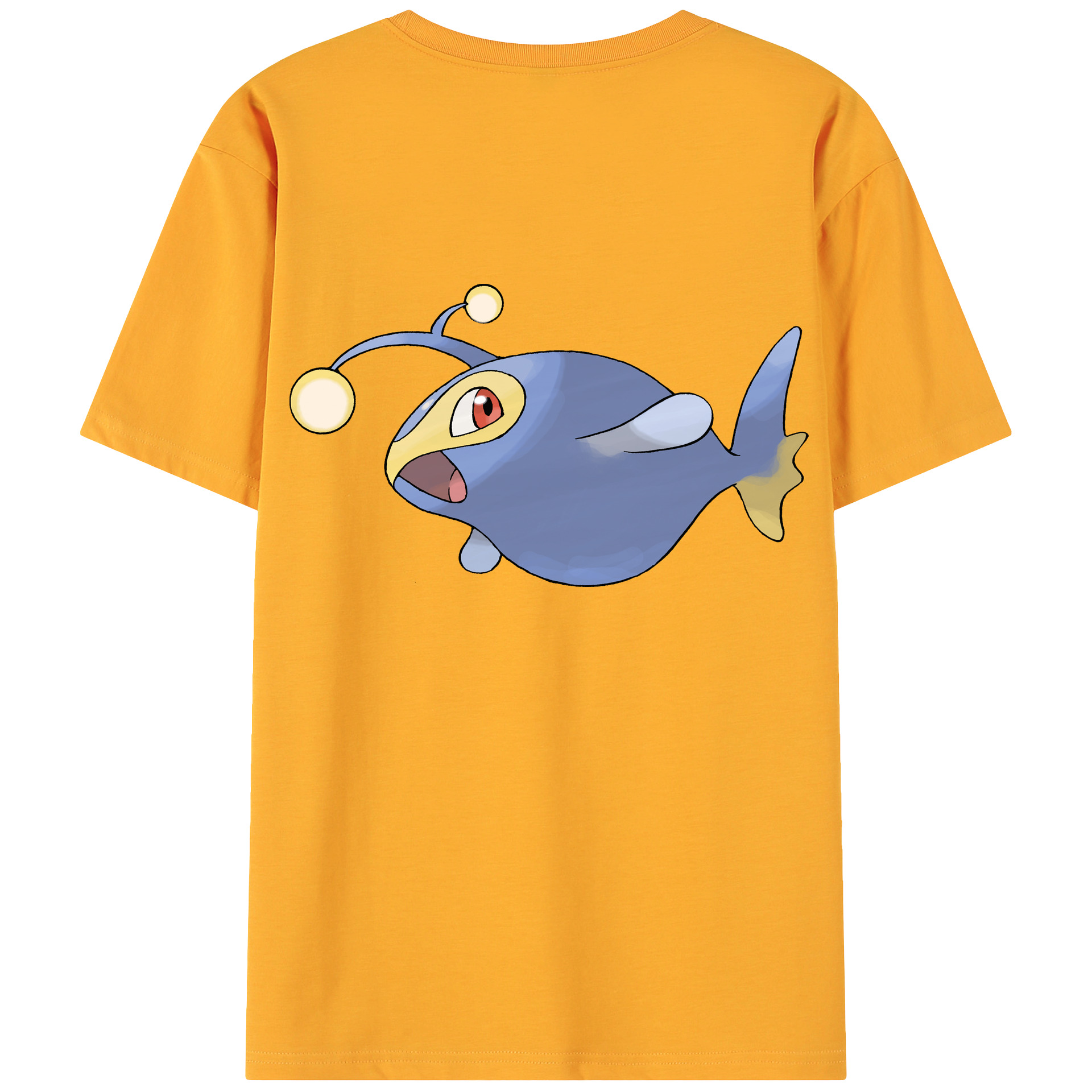 （画像用） ポケットモンスター Pokémon 綿100％ メンズ半袖Tシャツ（バックプリント） 通気性
