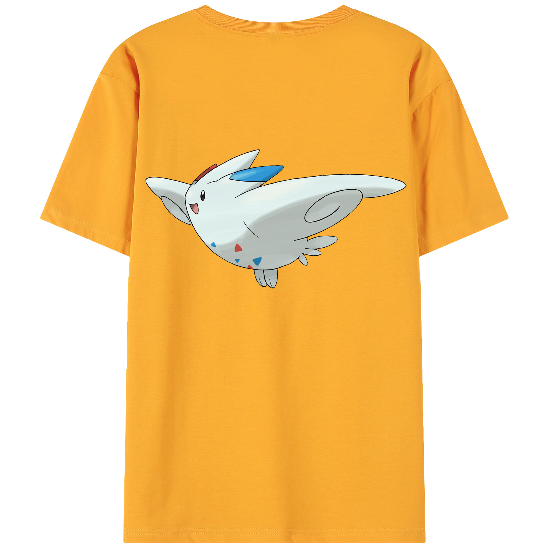 （画像用） ポケットモンスター Pokémon 綿100％ メンズ半袖Tシャツ（バックプリント） 通気性