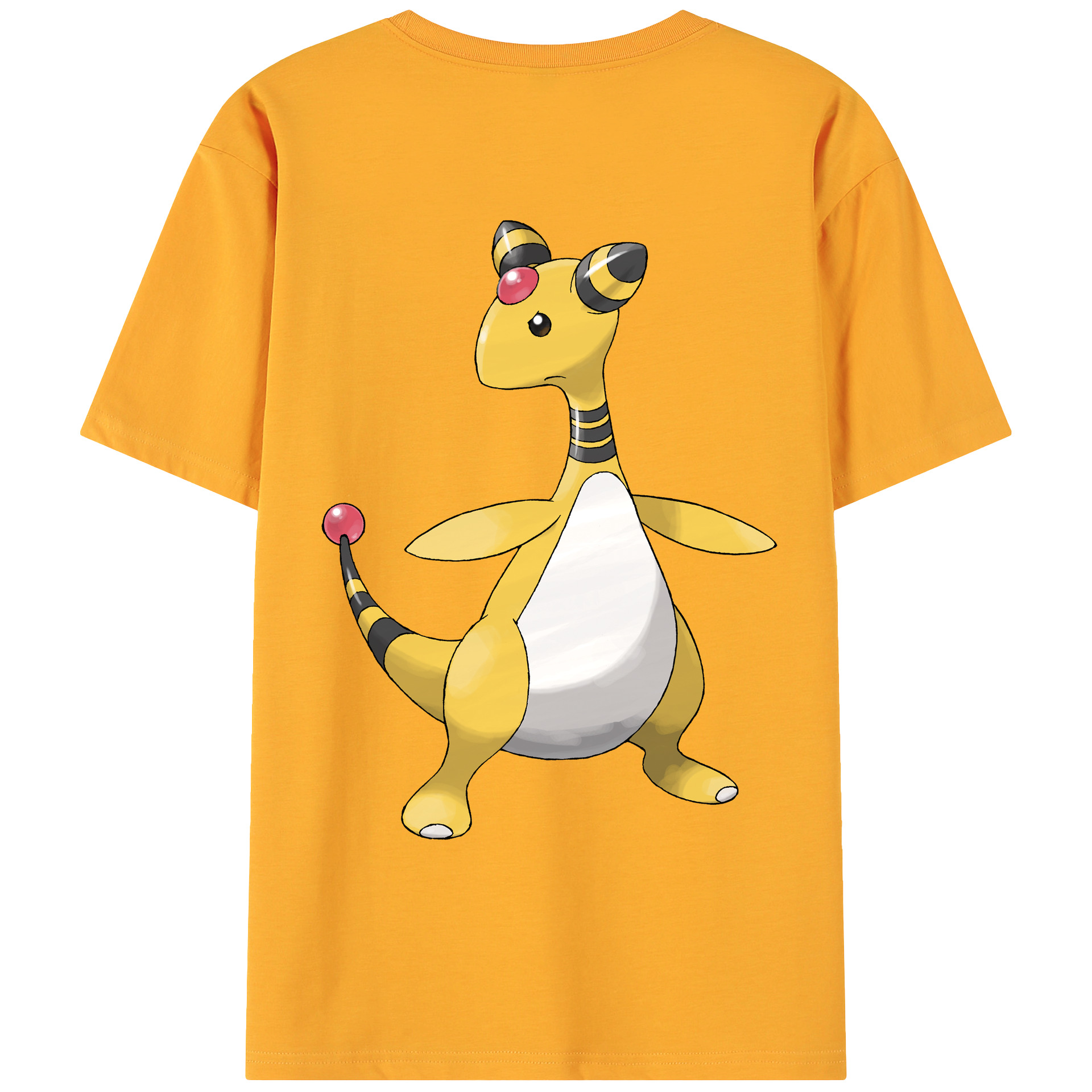 （画像用） ポケットモンスター Pokémon 綿100％ メンズ半袖Tシャツ（バックプリント） 通気性