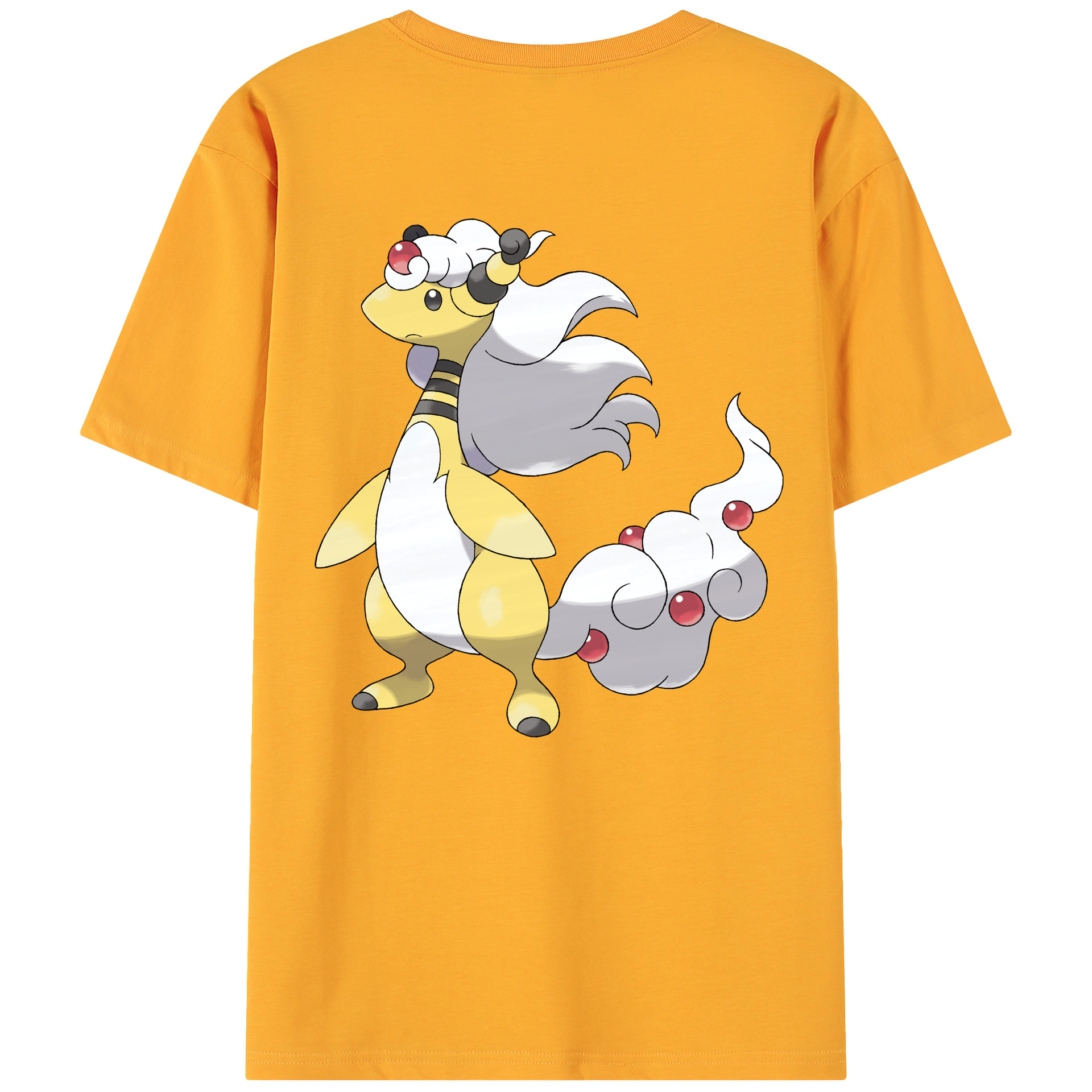 （画像用） ポケットモンスター Pokémon 綿100％ メンズ半袖Tシャツ（バックプリント） 通気性