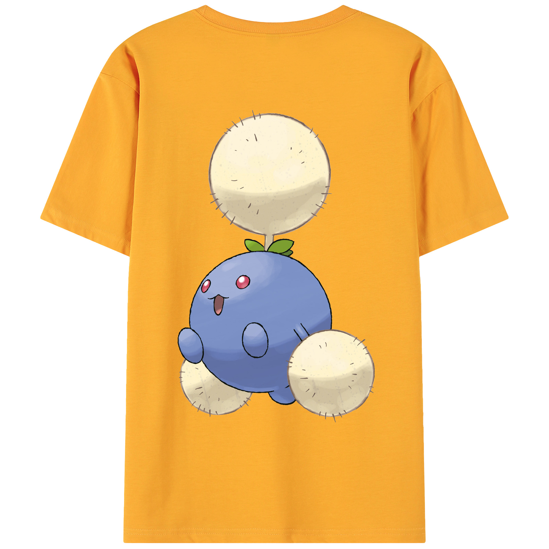 （画像用） ポケットモンスター Pokémon 綿100％ メンズ半袖Tシャツ（バックプリント） 通気性
