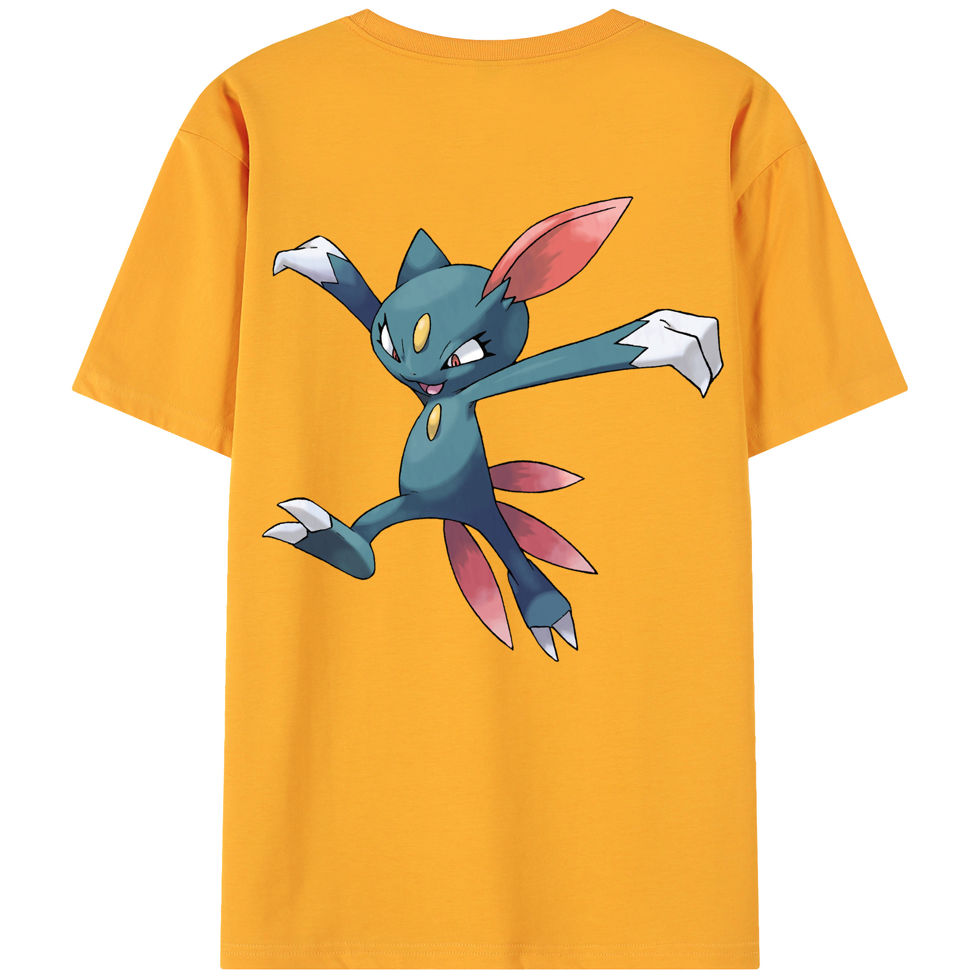（画像用） ポケットモンスター Pokémon 綿100％ メンズ半袖Tシャツ（バックプリント） 通気性