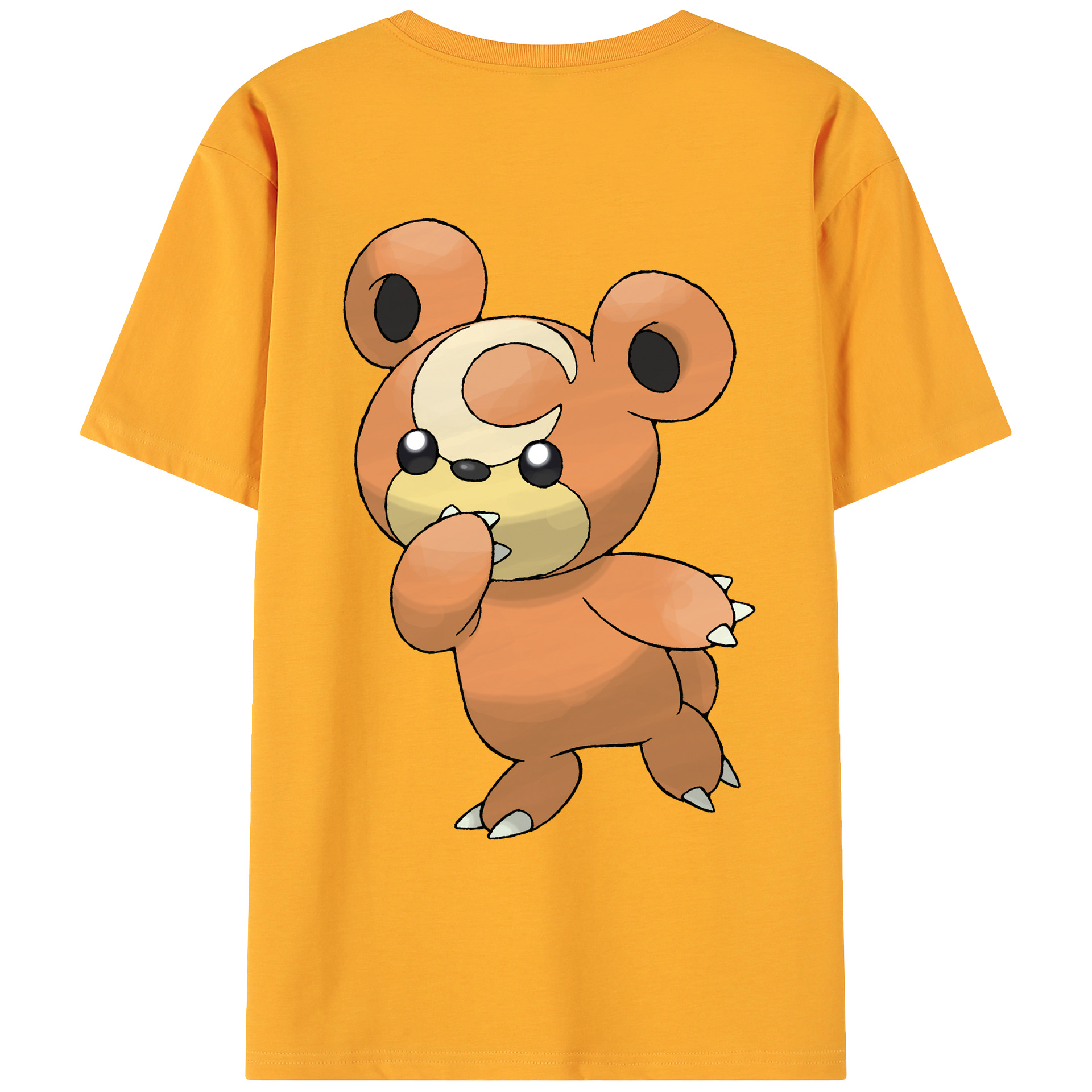 （画像用） ポケットモンスター Pokémon 綿100％ メンズ半袖Tシャツ（バックプリント） 通気性