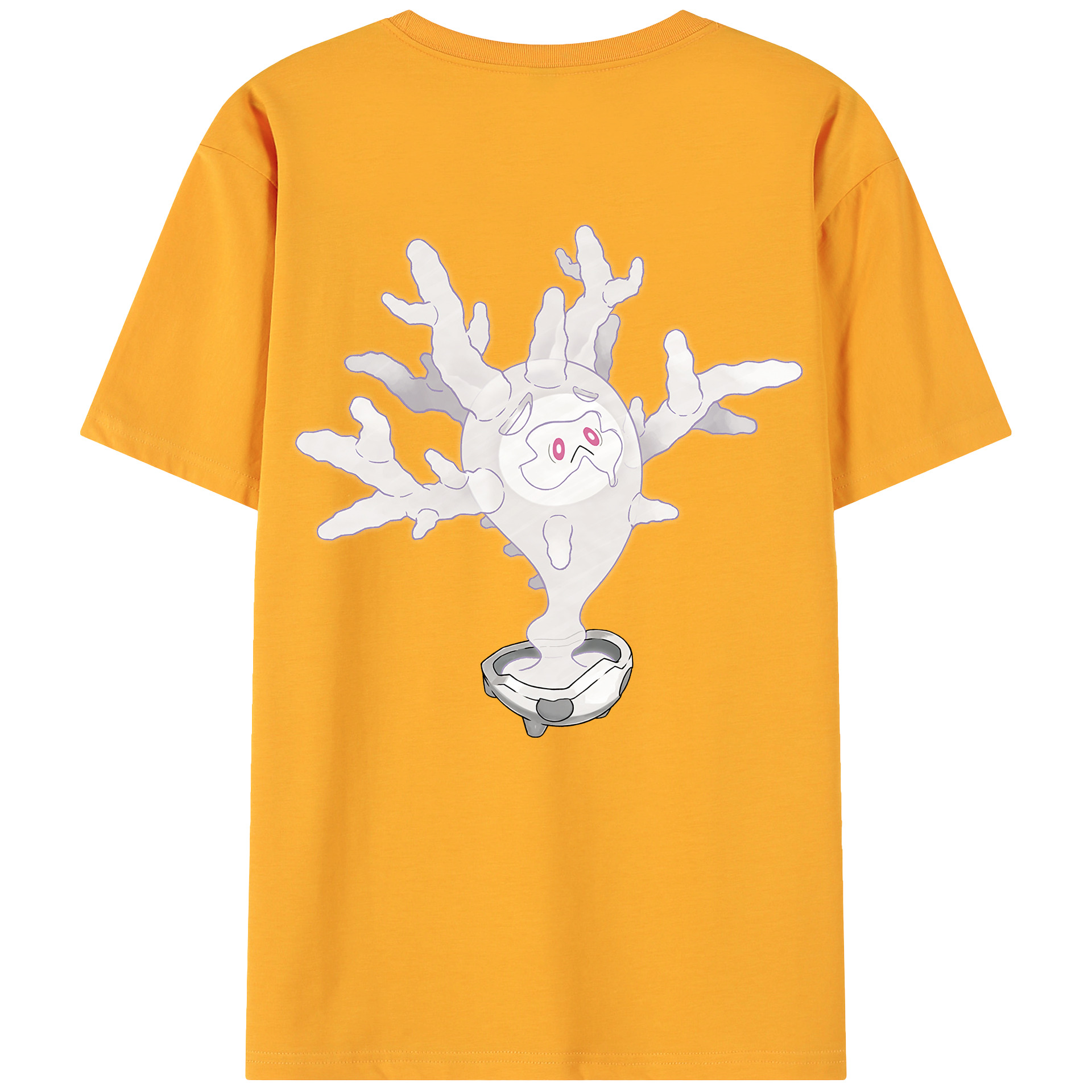 （画像用） ポケットモンスター Pokémon 綿100％ メンズ半袖Tシャツ（バックプリント） 通気性
