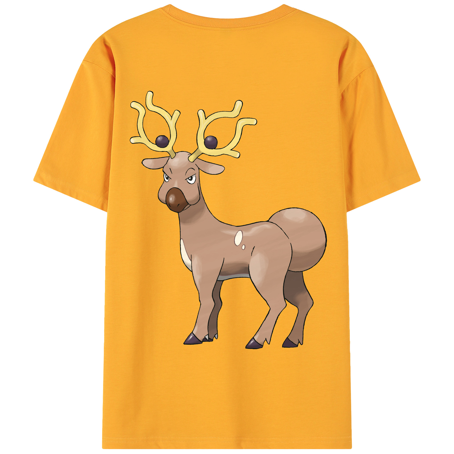 （画像用） ポケットモンスター Pokémon 綿100％ メンズ半袖Tシャツ（バックプリント） 通気性
