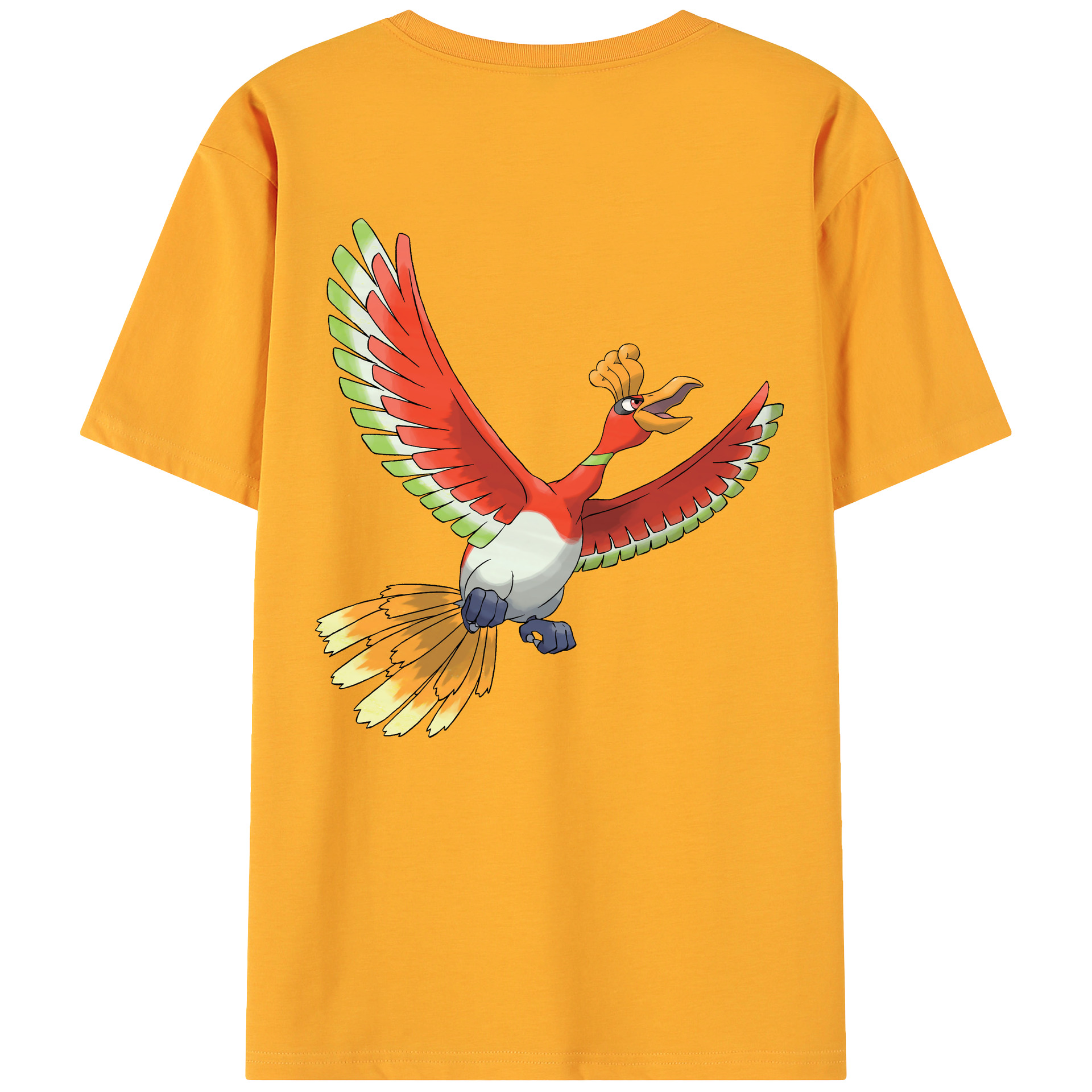（画像用） ポケットモンスター Pokémon 綿100％ メンズ半袖Tシャツ（バックプリント） 通気性