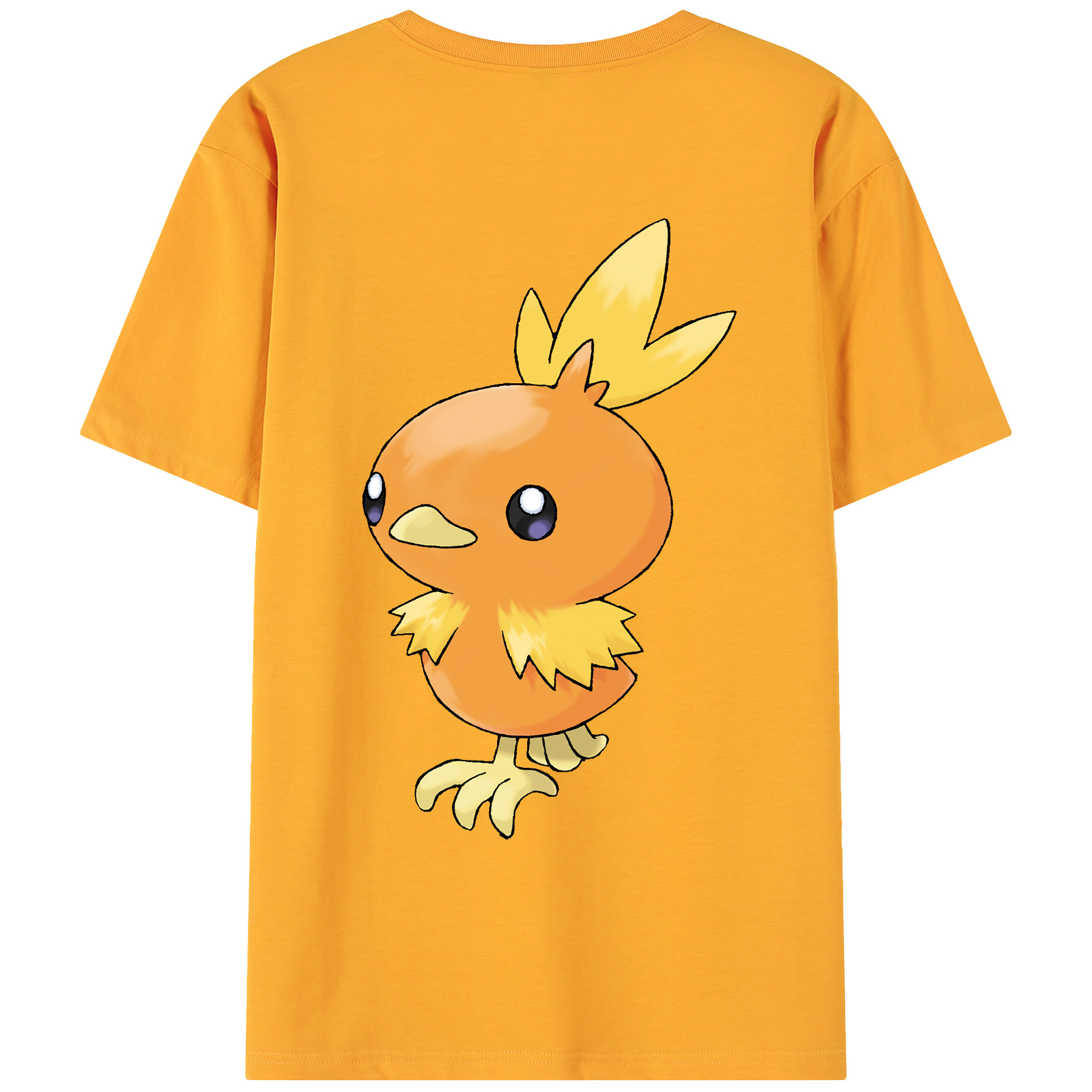 （画像用） ポケットモンスター Pokémon 綿100％ メンズ半袖Tシャツ（バックプリント） 通気性