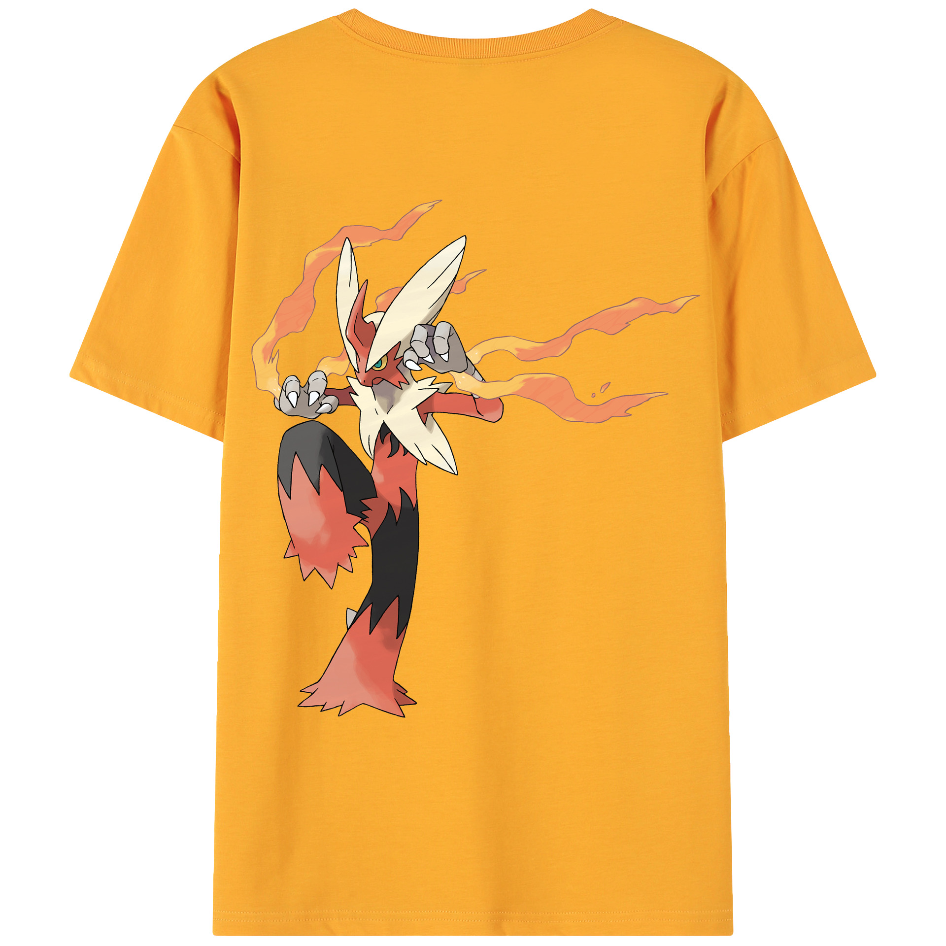 （画像用） ポケットモンスター Pokémon 綿100％ メンズ半袖Tシャツ（バックプリント） 通気性