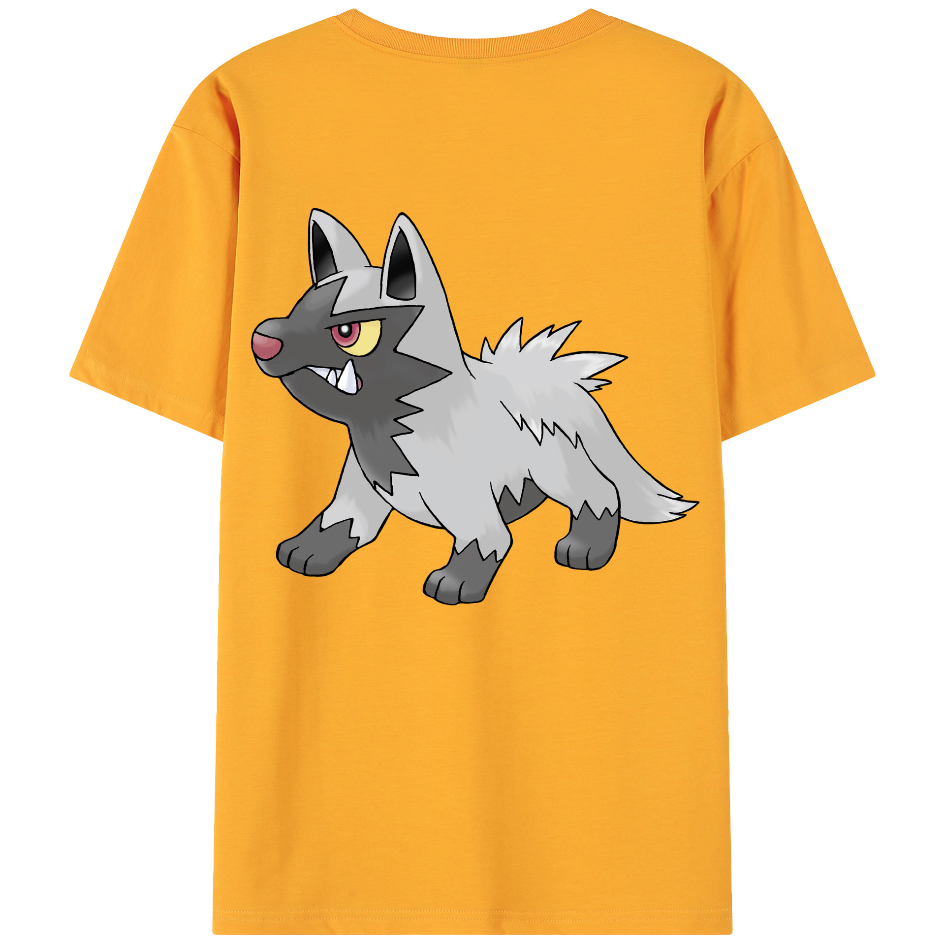 （画像用） ポケットモンスター Pokémon 綿100％ メンズ半袖Tシャツ（バックプリント） 通気性