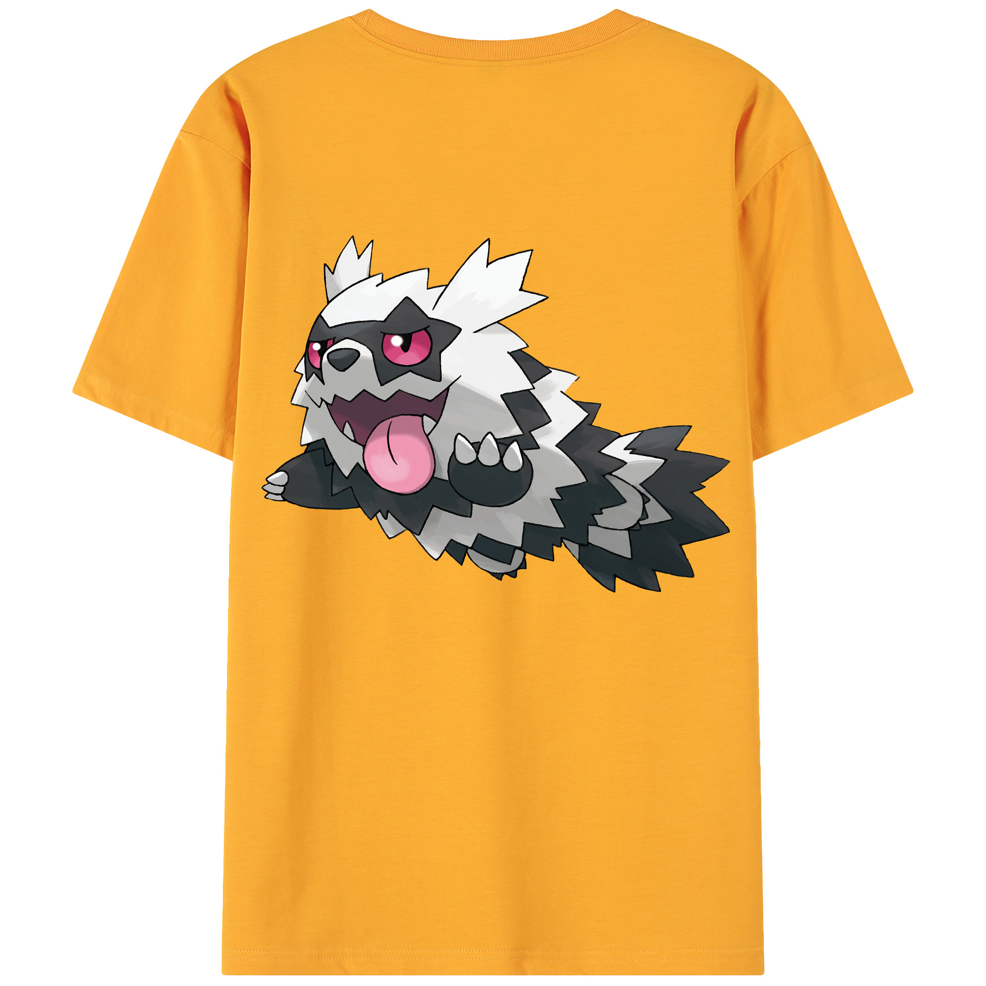 （画像用） ポケットモンスター Pokémon 綿100％ メンズ半袖Tシャツ（バックプリント） 通気性