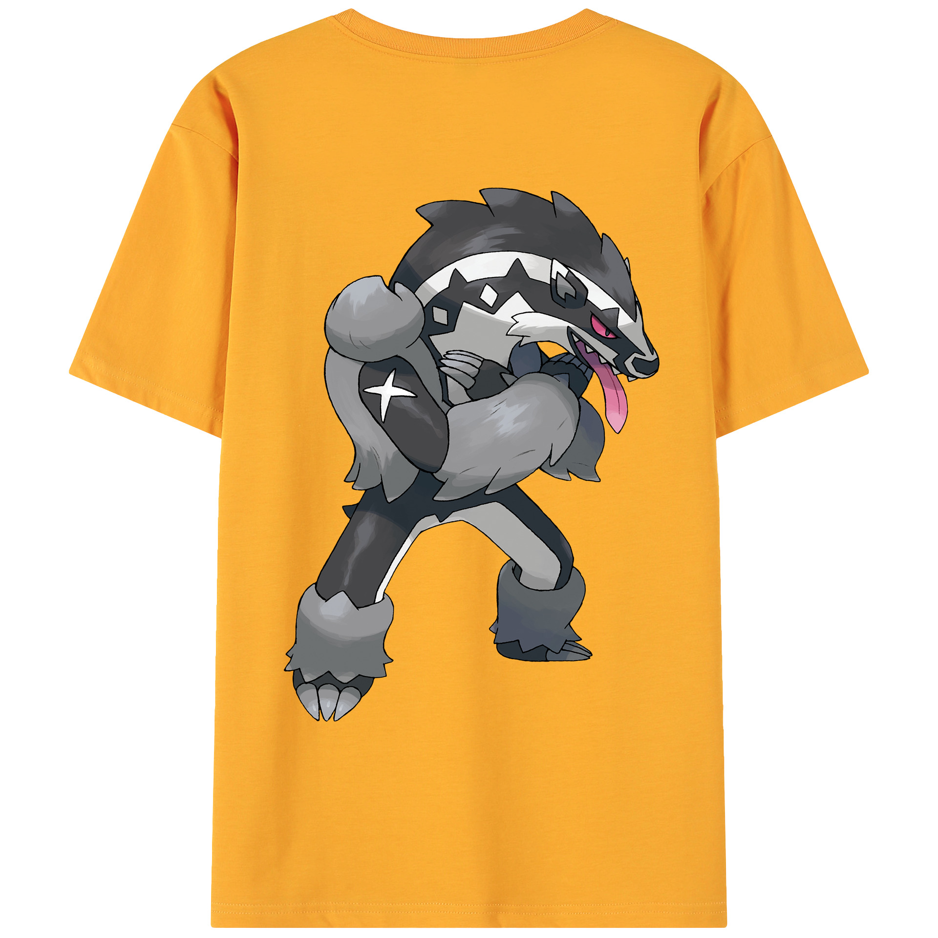 （画像用） ポケットモンスター Pokémon 綿100％ メンズ半袖Tシャツ（バックプリント） 通気性