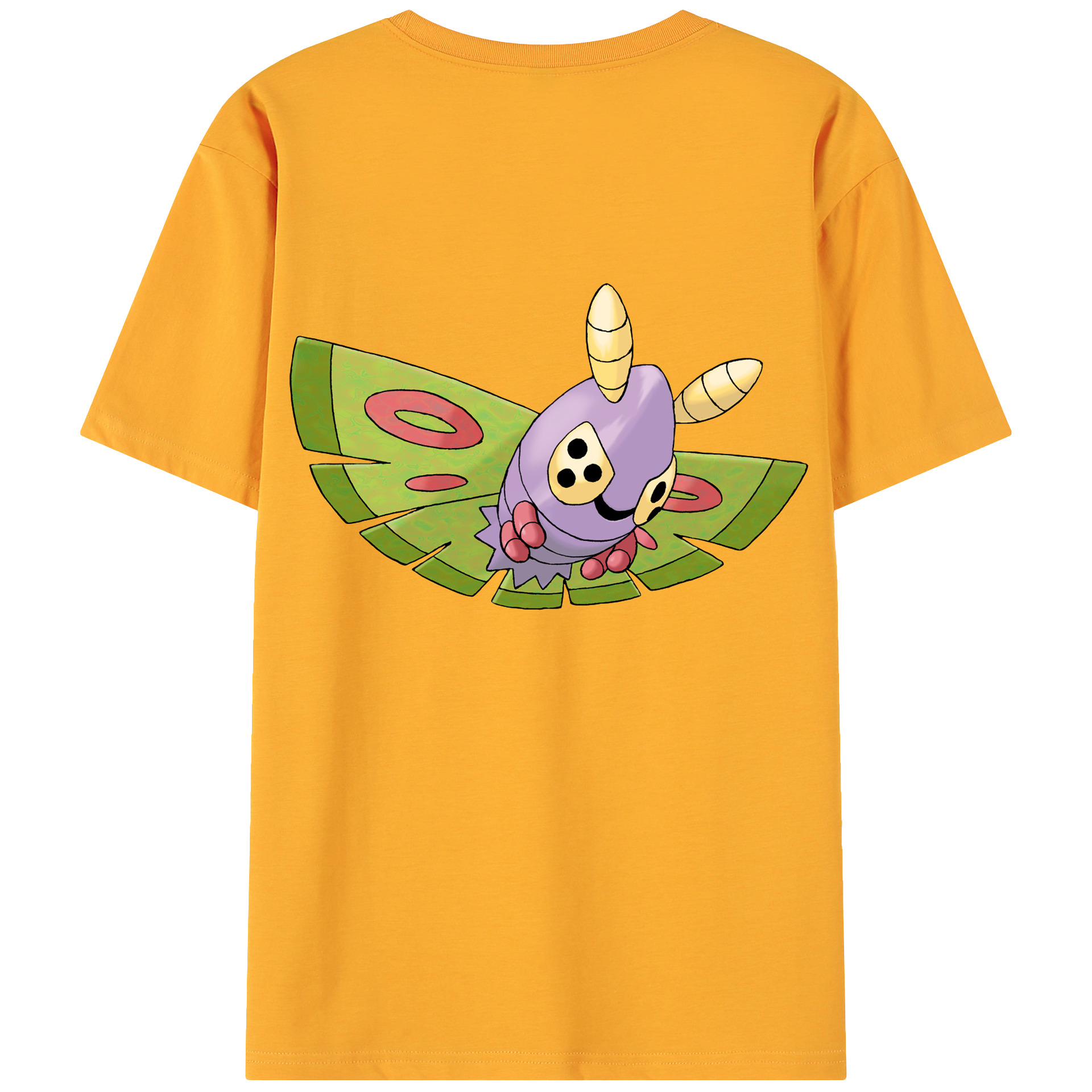 （画像用） ポケットモンスター Pokémon 綿100％ メンズ半袖Tシャツ（バックプリント） 通気性