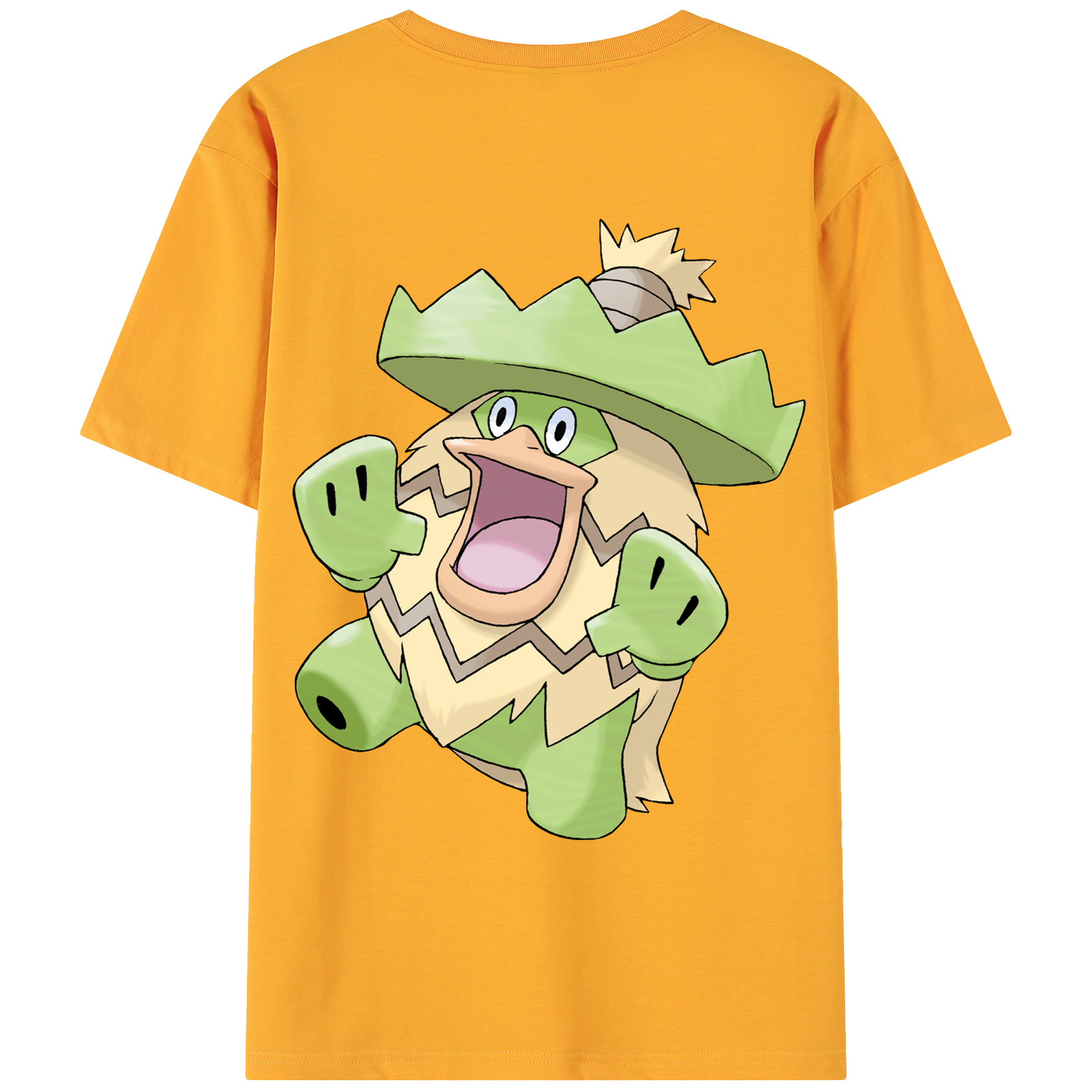 （画像用） ポケットモンスター Pokémon 綿100％ メンズ半袖Tシャツ（バックプリント） 通気性