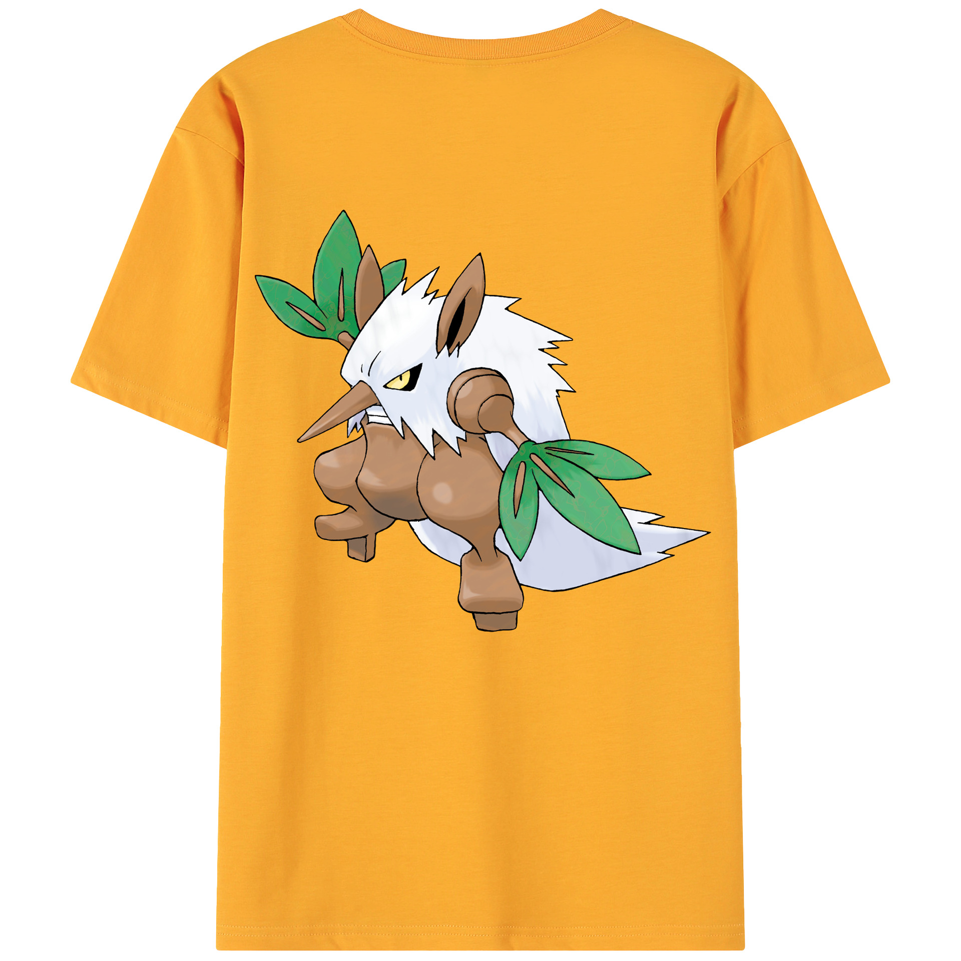 （画像用） ポケットモンスター Pokémon 綿100％ メンズ半袖Tシャツ（バックプリント） 通気性