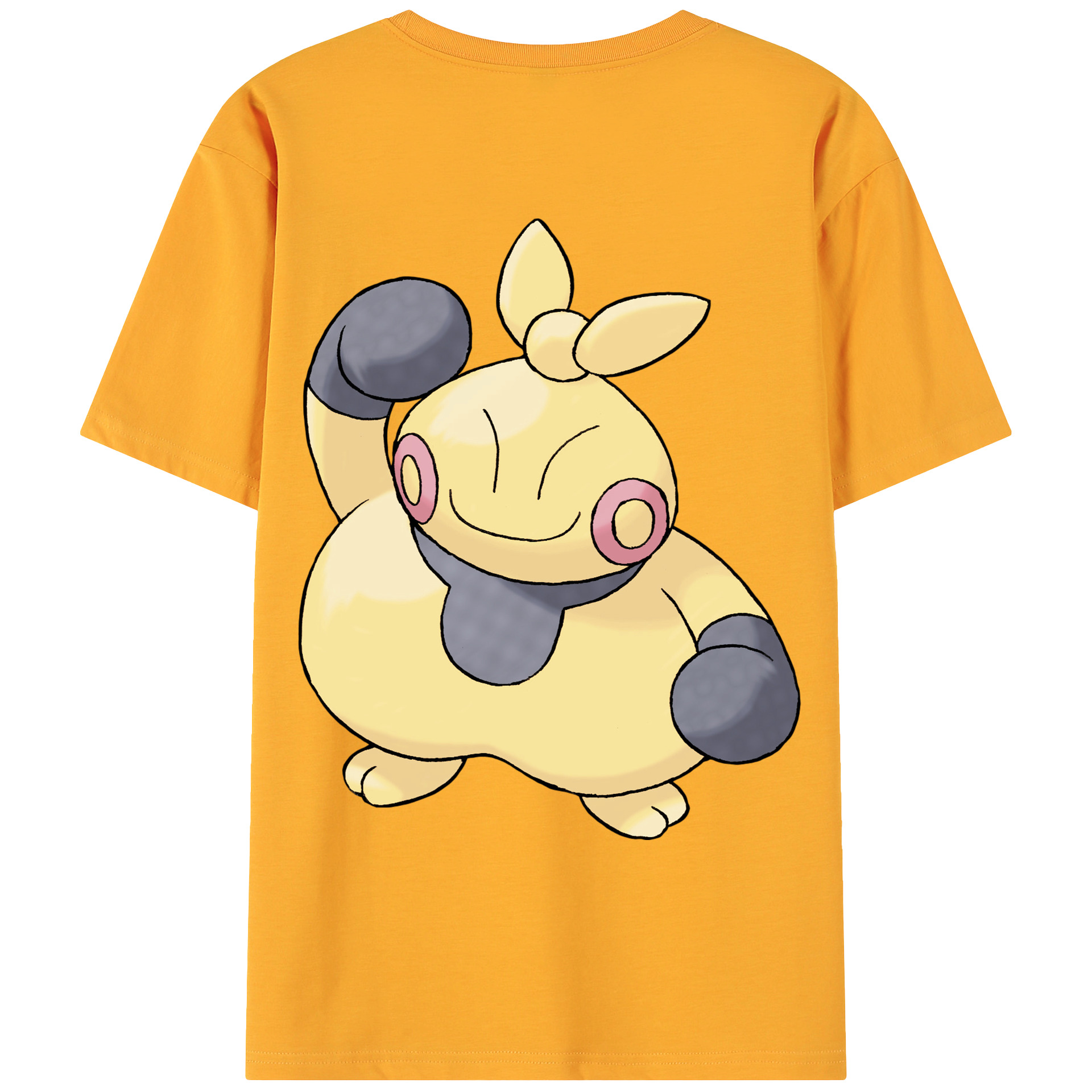 （画像用） ポケットモンスター Pokémon 綿100％ メンズ半袖Tシャツ（バックプリント） 通気性