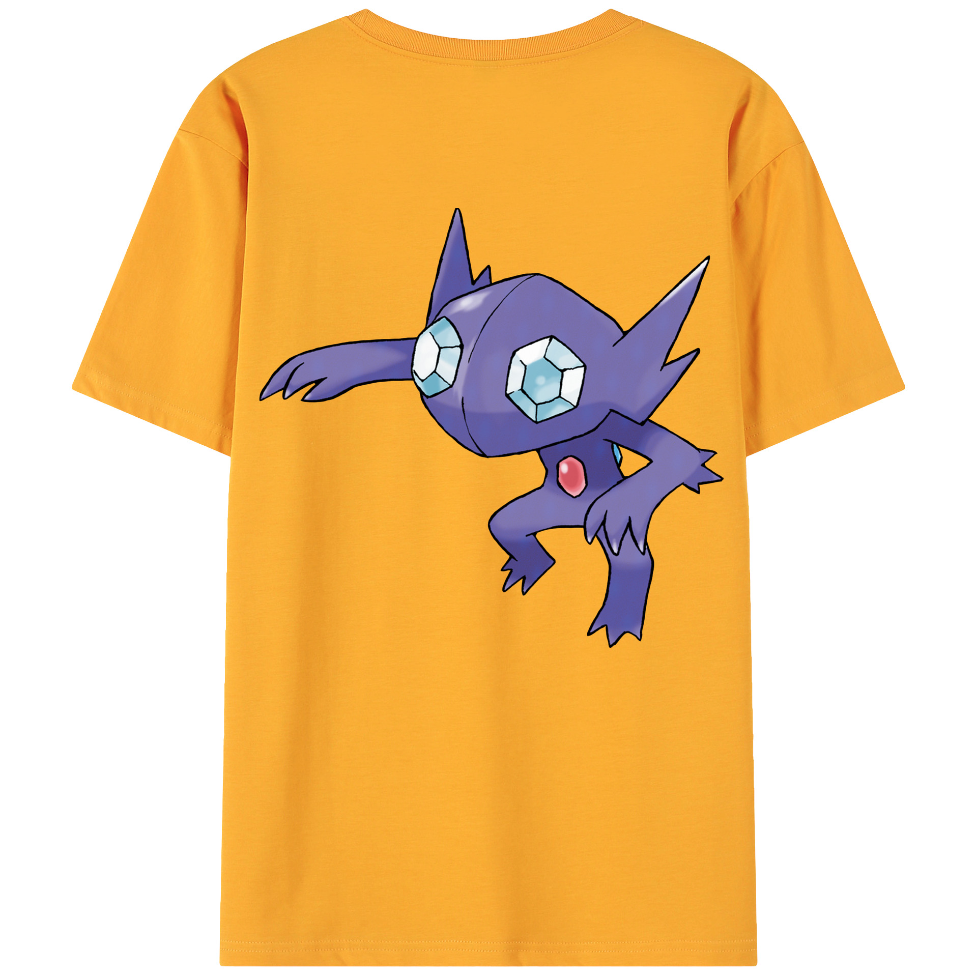 （画像用） ポケットモンスター Pokémon 綿100％ メンズ半袖Tシャツ（バックプリント） 通気性