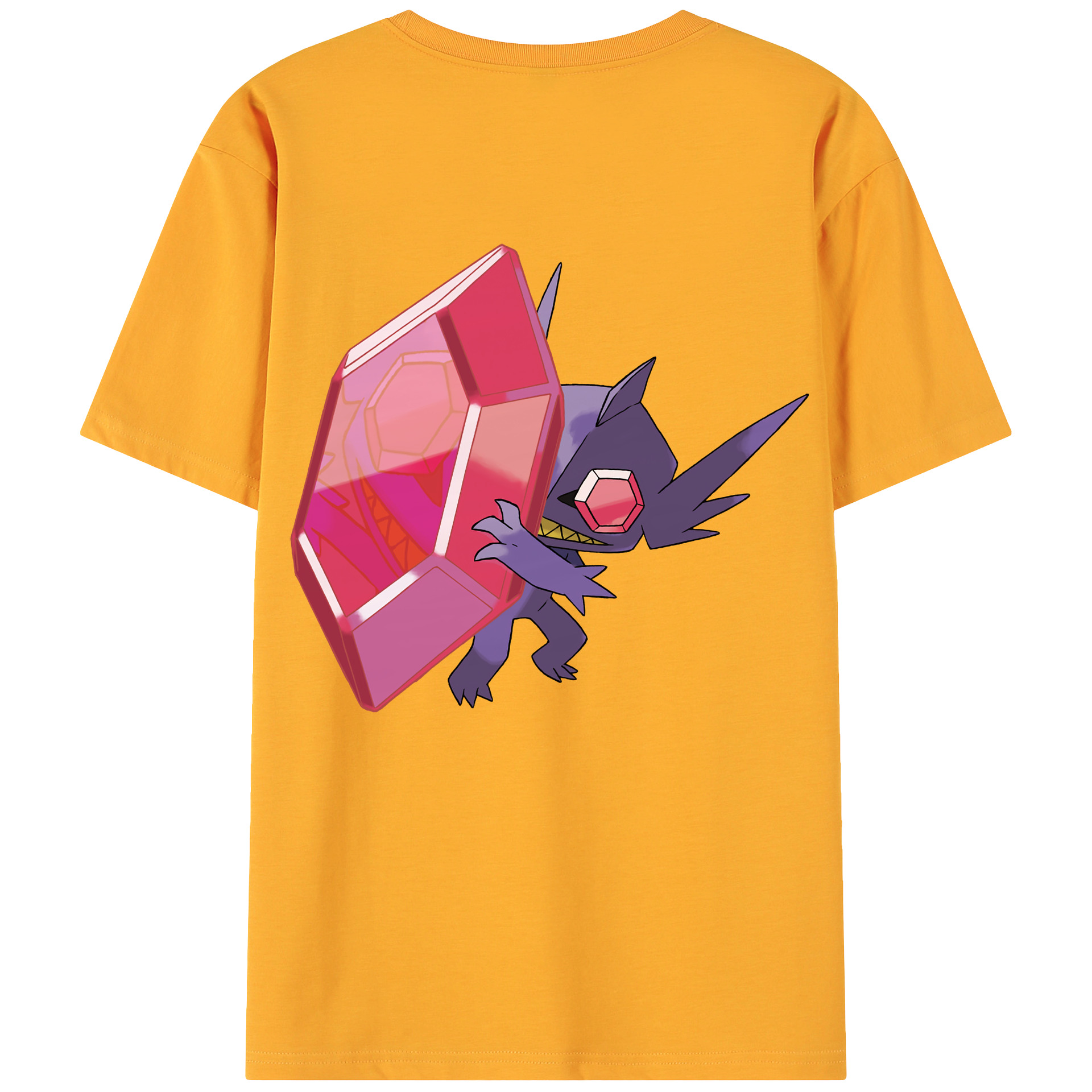 （画像用） ポケットモンスター Pokémon 綿100％ メンズ半袖Tシャツ（バックプリント） 通気性