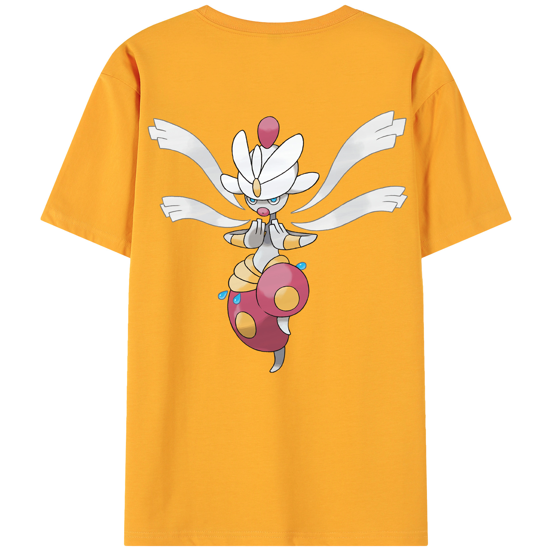 （画像用） ポケットモンスター Pokémon 綿100％ メンズ半袖Tシャツ（バックプリント） 通気性