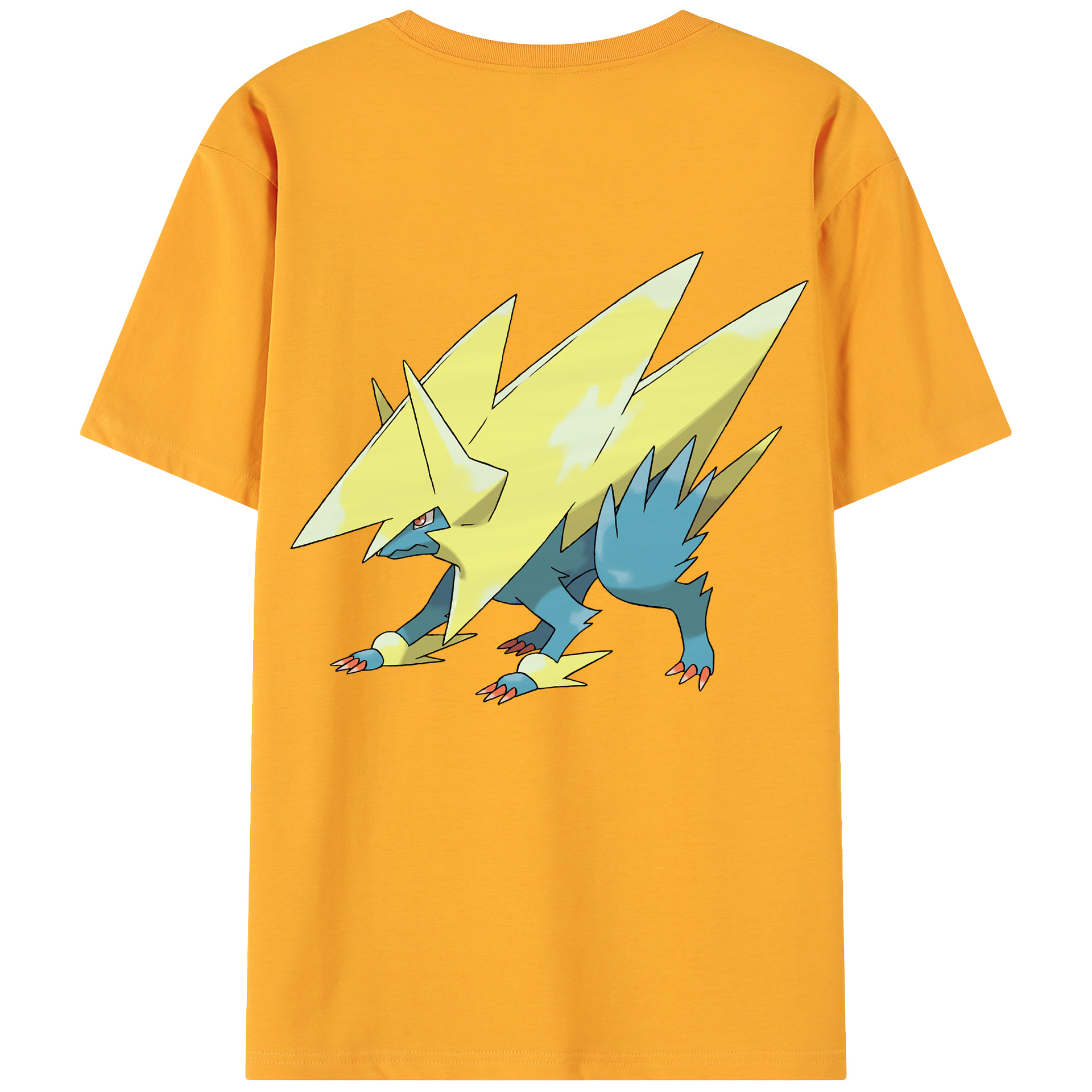 （画像用） ポケットモンスター Pokémon 綿100％ メンズ半袖Tシャツ（バックプリント） 通気性