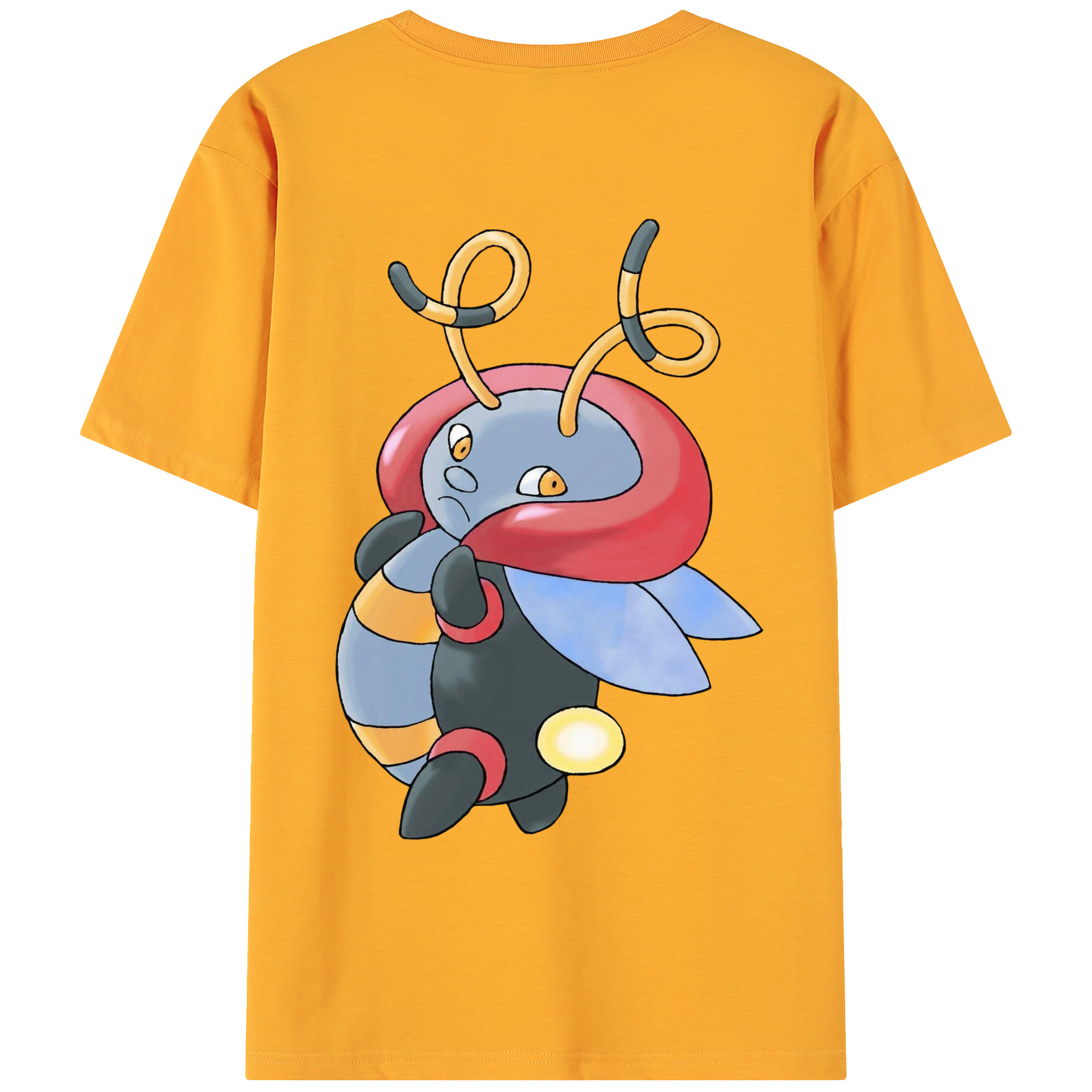 （画像用） ポケットモンスター Pokémon 綿100％ メンズ半袖Tシャツ（バックプリント） 通気性