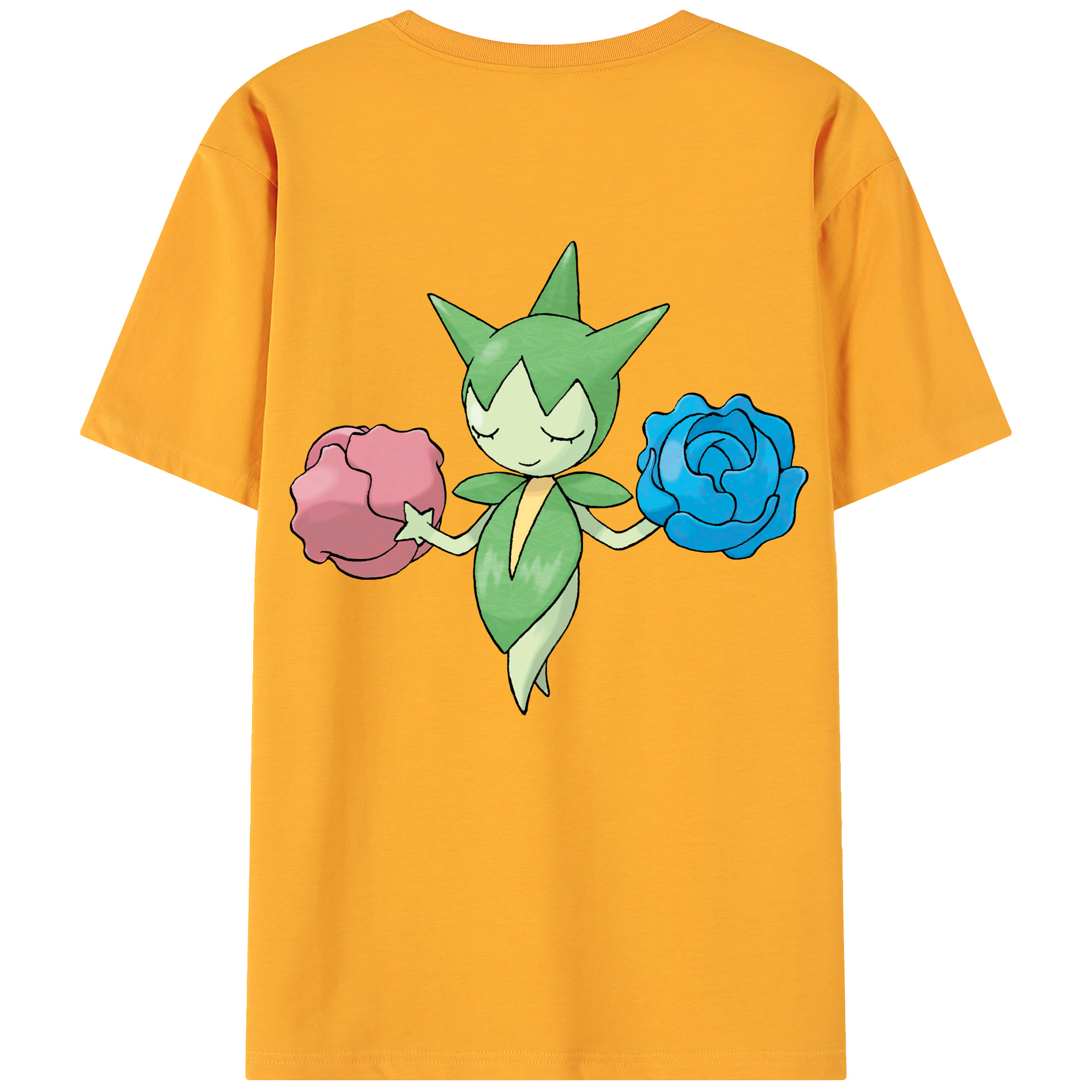 （画像用） ポケットモンスター Pokémon 綿100％ メンズ半袖Tシャツ（バックプリント） 通気性
