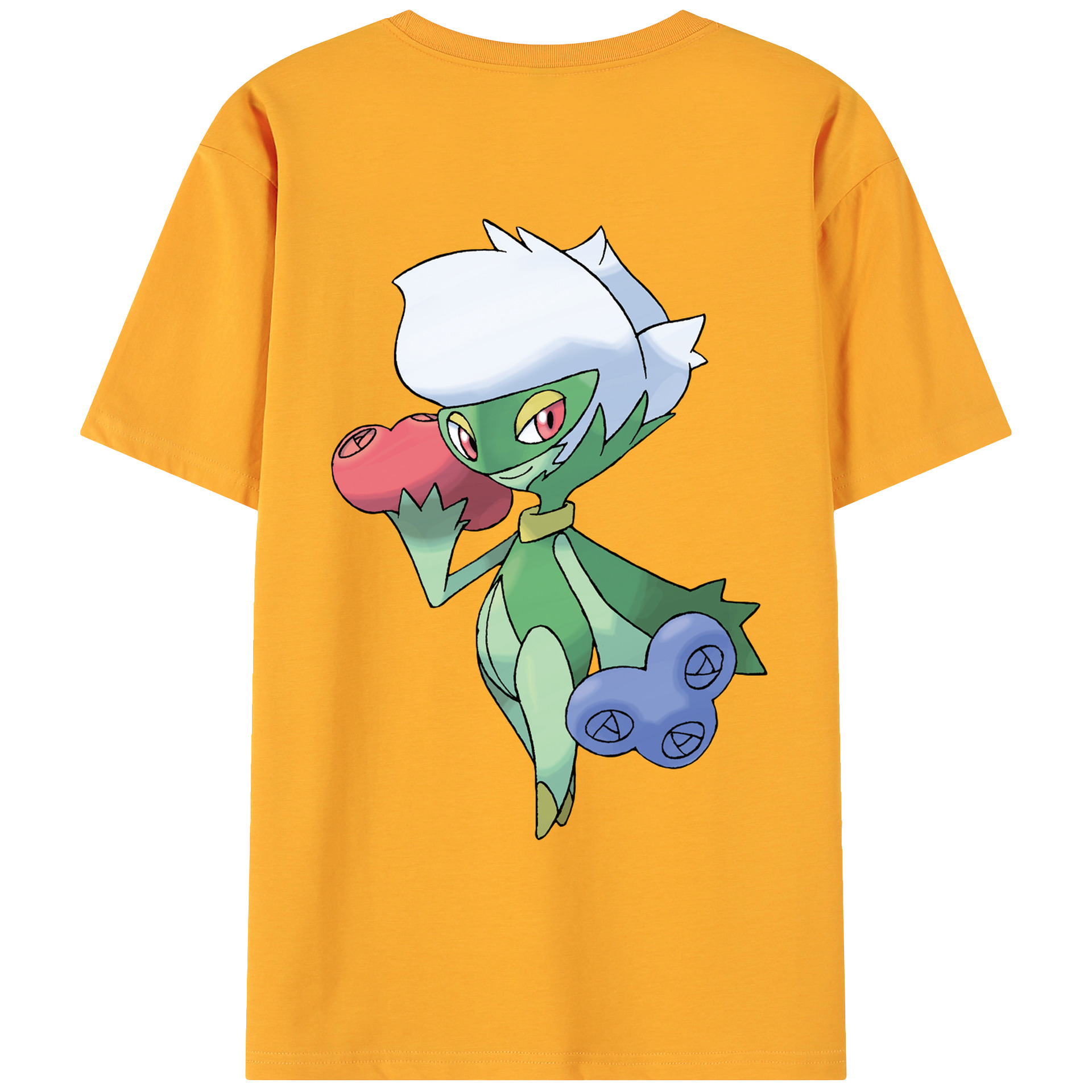 （画像用） ポケットモンスター Pokémon 綿100％ メンズ半袖Tシャツ（バックプリント） 通気性