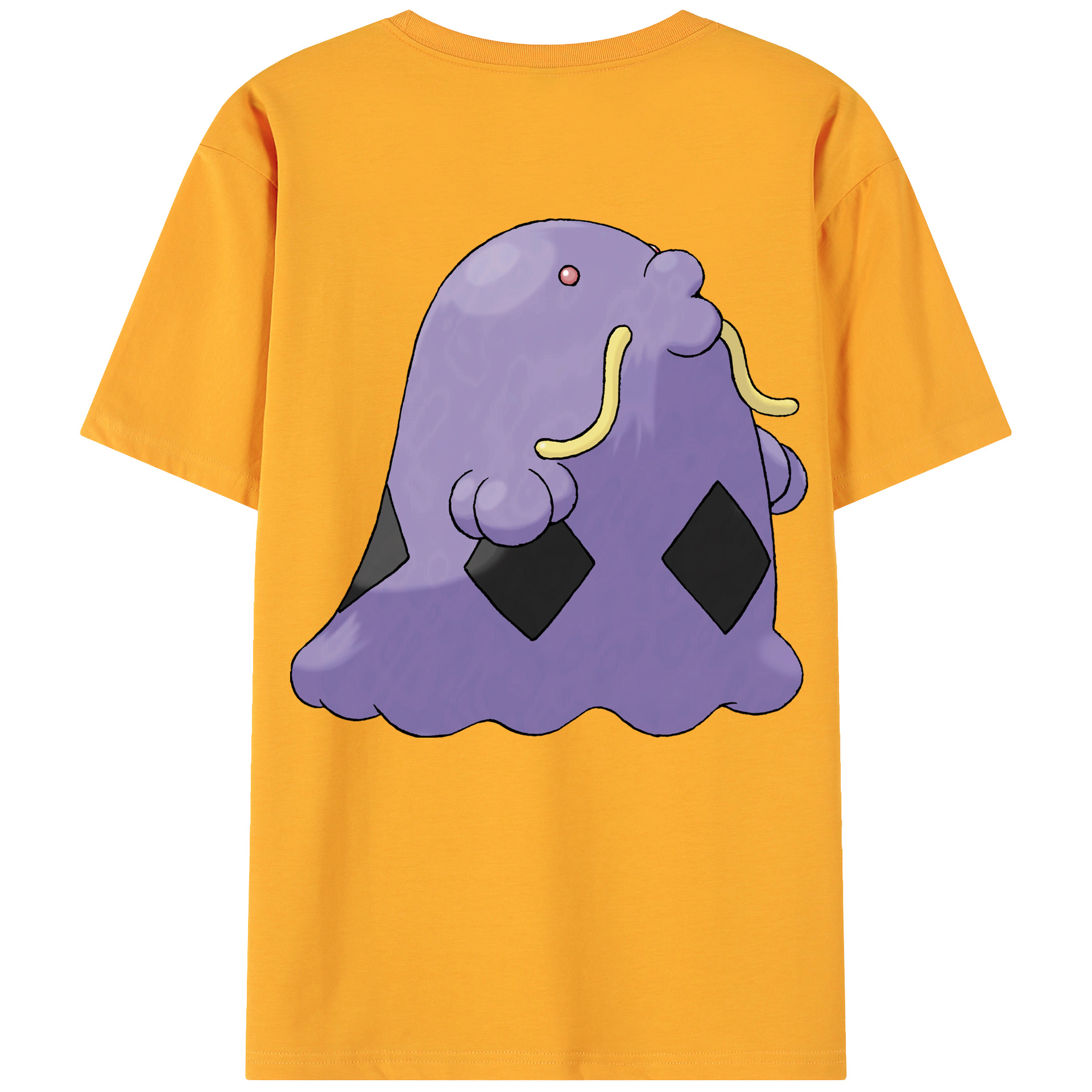 （画像用） ポケットモンスター Pokémon 綿100％ メンズ半袖Tシャツ（バックプリント） 通気性