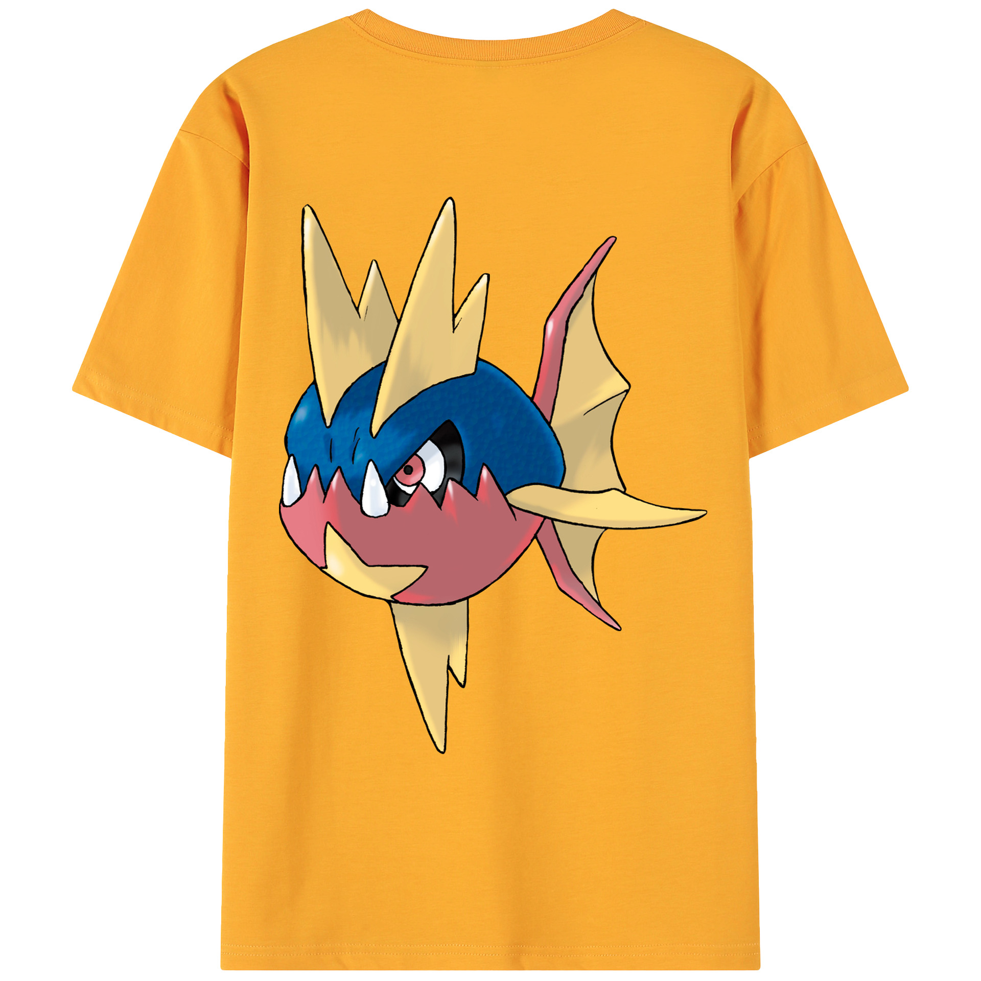（画像用） ポケットモンスター Pokémon 綿100％ メンズ半袖Tシャツ（バックプリント） 通気性
