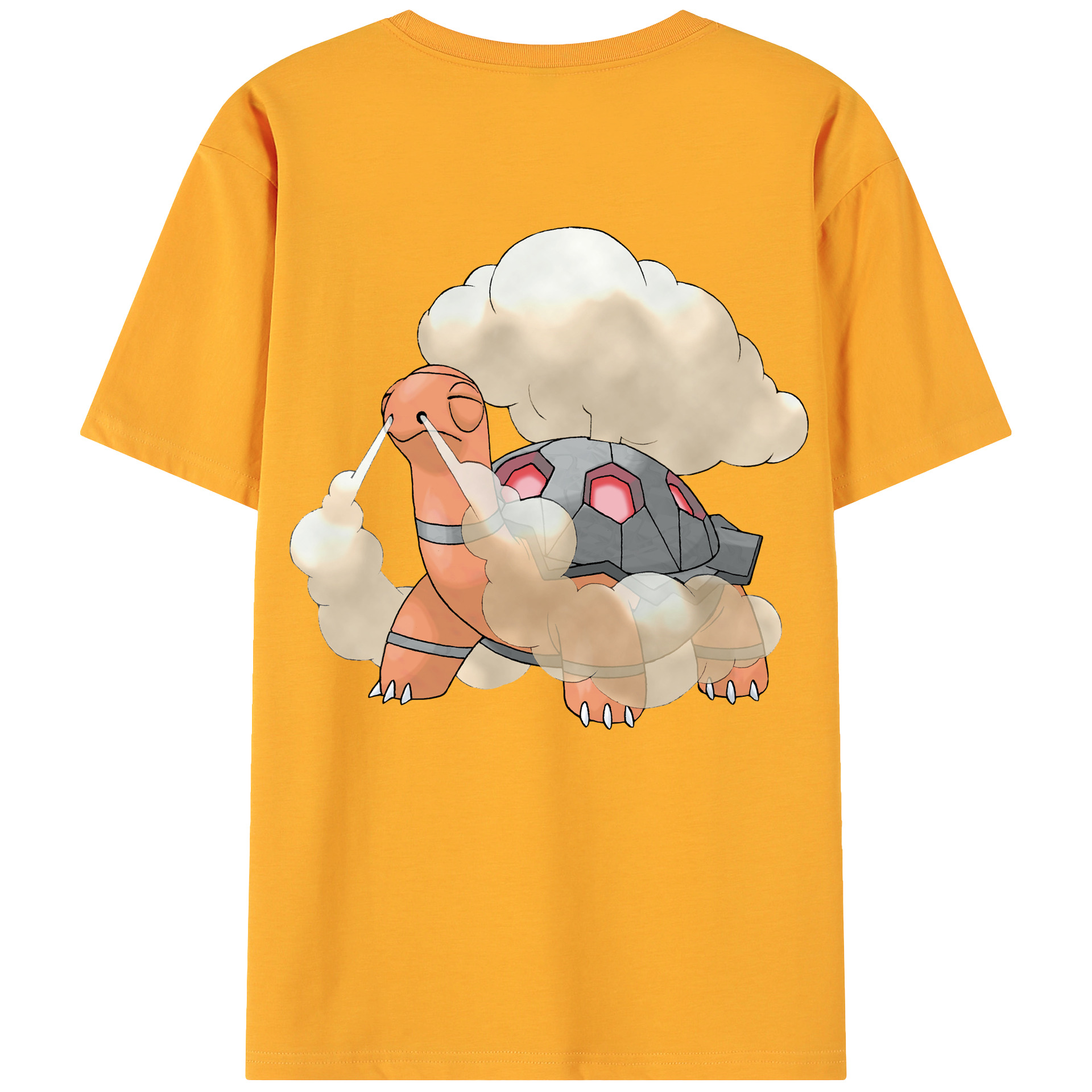 （画像用） ポケットモンスター Pokémon 綿100％ メンズ半袖Tシャツ（バックプリント） 通気性