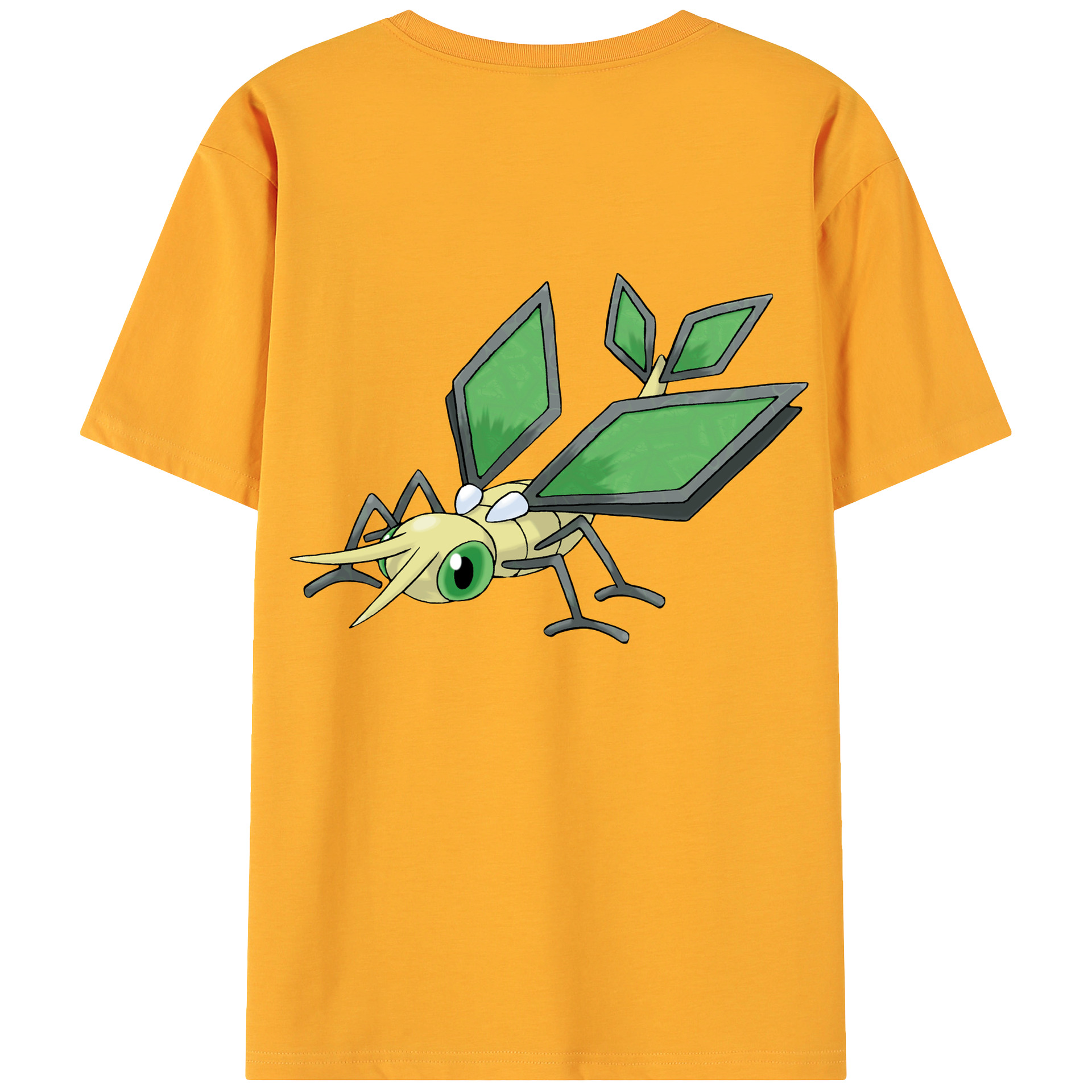 （画像用） ポケットモンスター Pokémon 綿100％ メンズ半袖Tシャツ（バックプリント） 通気性