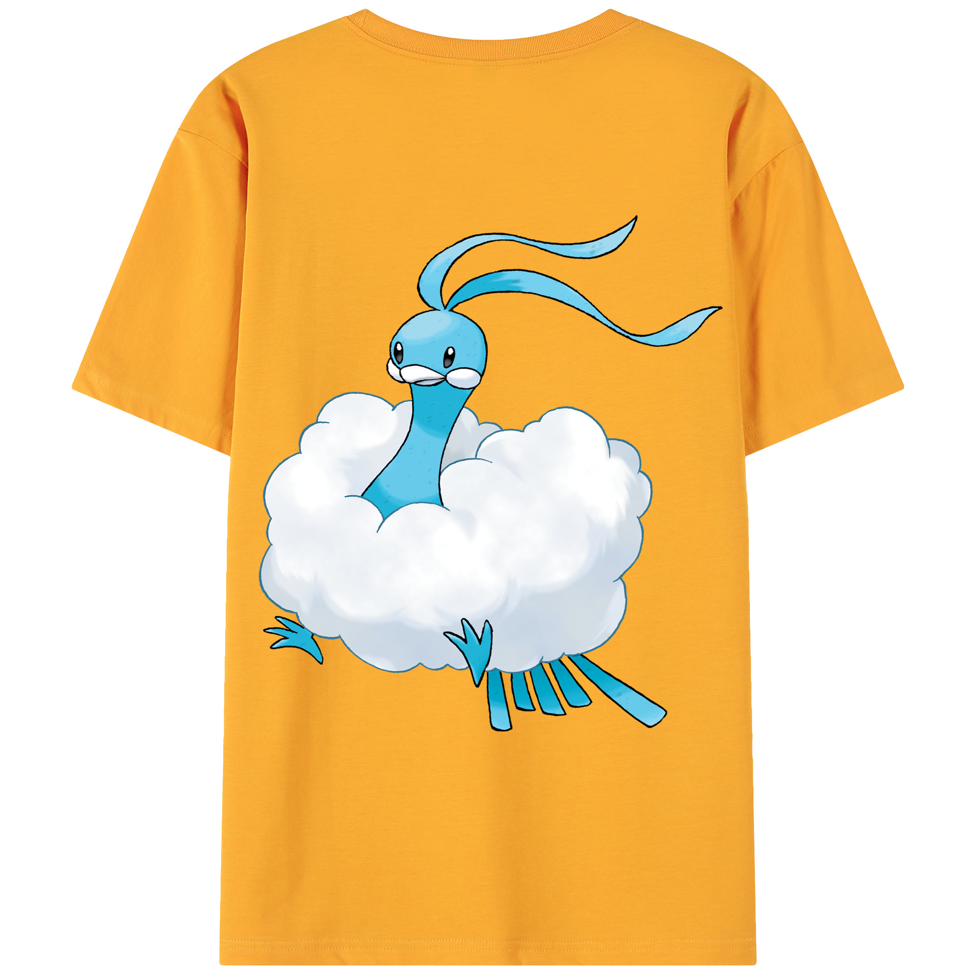 （画像用） ポケットモンスター Pokémon 綿100％ メンズ半袖Tシャツ（バックプリント） 通気性