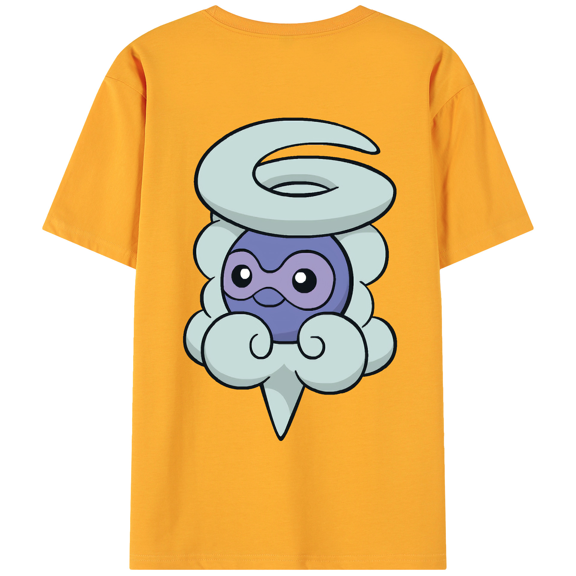 （画像用） ポケットモンスター Pokémon 綿100％ メンズ半袖Tシャツ（バックプリント） 通気性