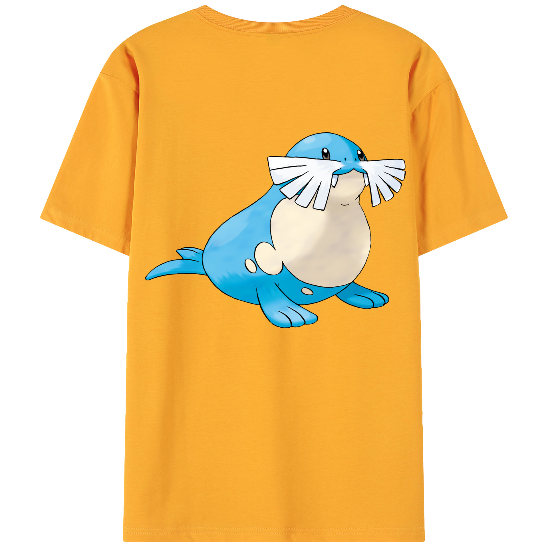 （画像用） ポケットモンスター Pokémon 綿100％ メンズ半袖Tシャツ（バックプリント） 通気性