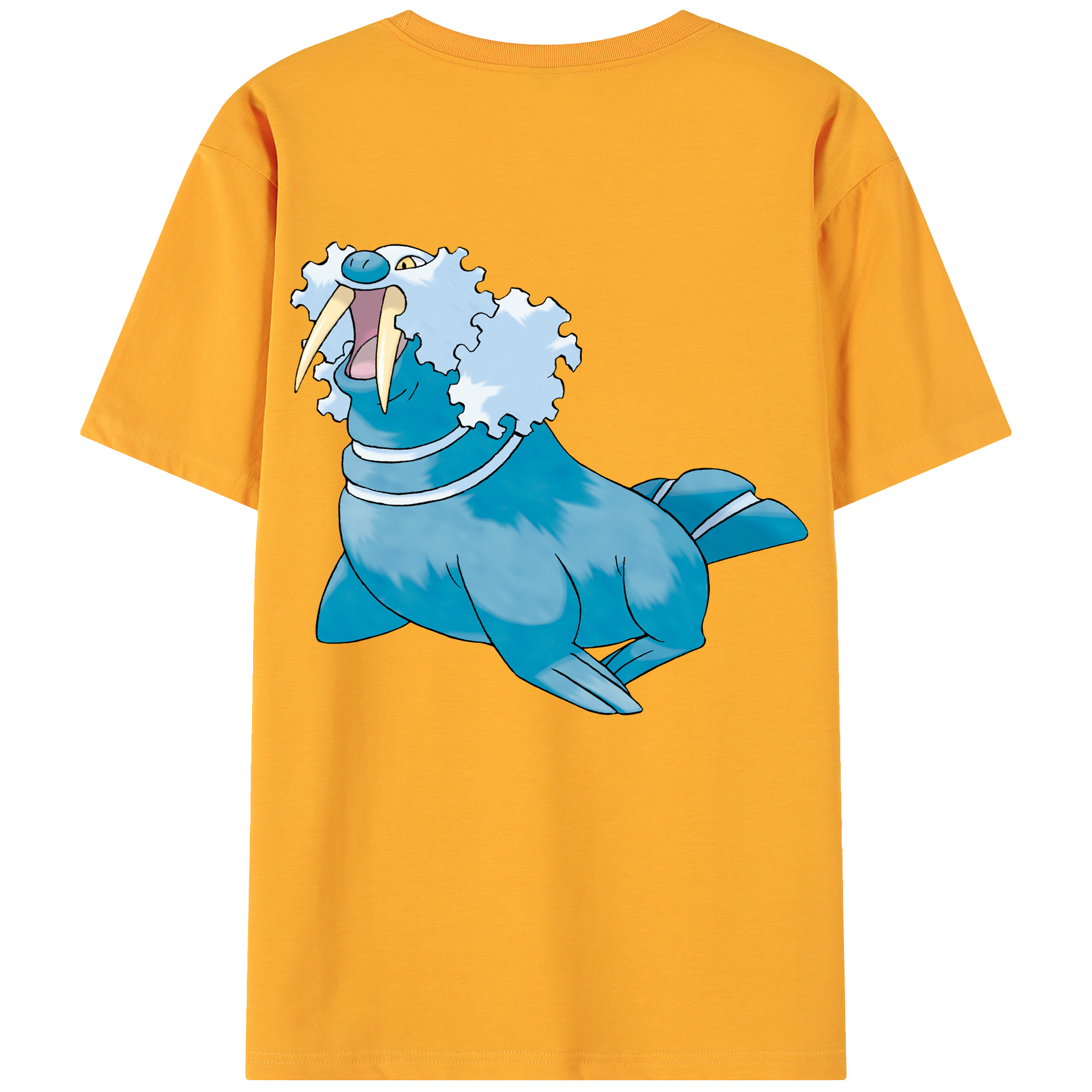 （画像用） ポケットモンスター Pokémon 綿100％ メンズ半袖Tシャツ（バックプリント） 通気性