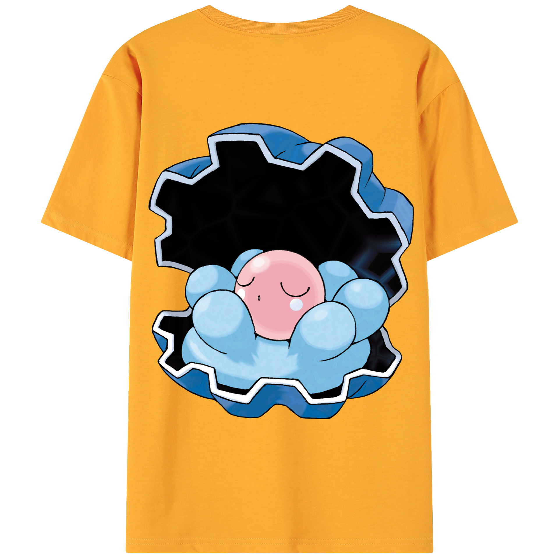 （画像用） ポケットモンスター Pokémon 綿100％ メンズ半袖Tシャツ（バックプリント） 通気性