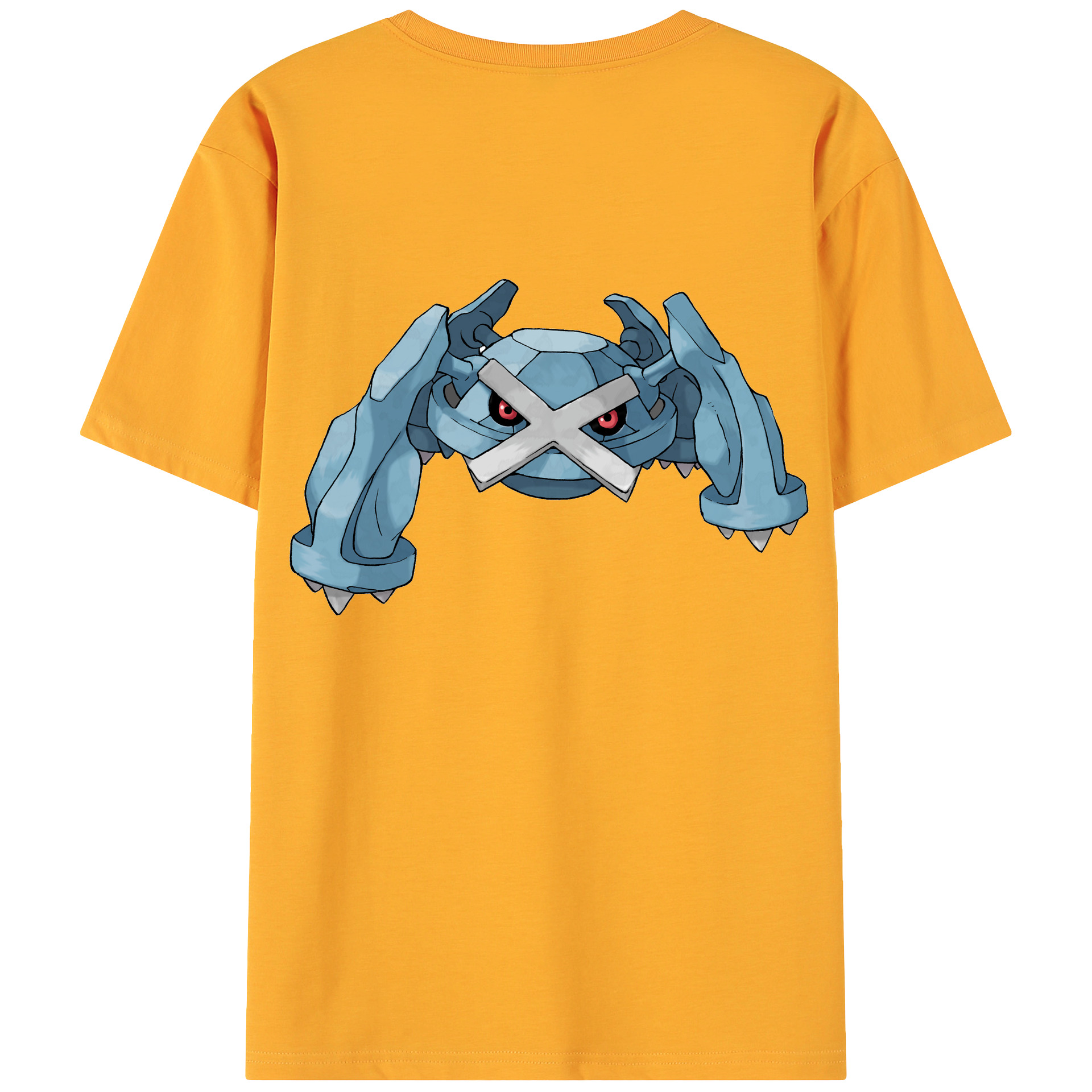 （画像用） ポケットモンスター Pokémon 綿100％ メンズ半袖Tシャツ（バックプリント） 通気性