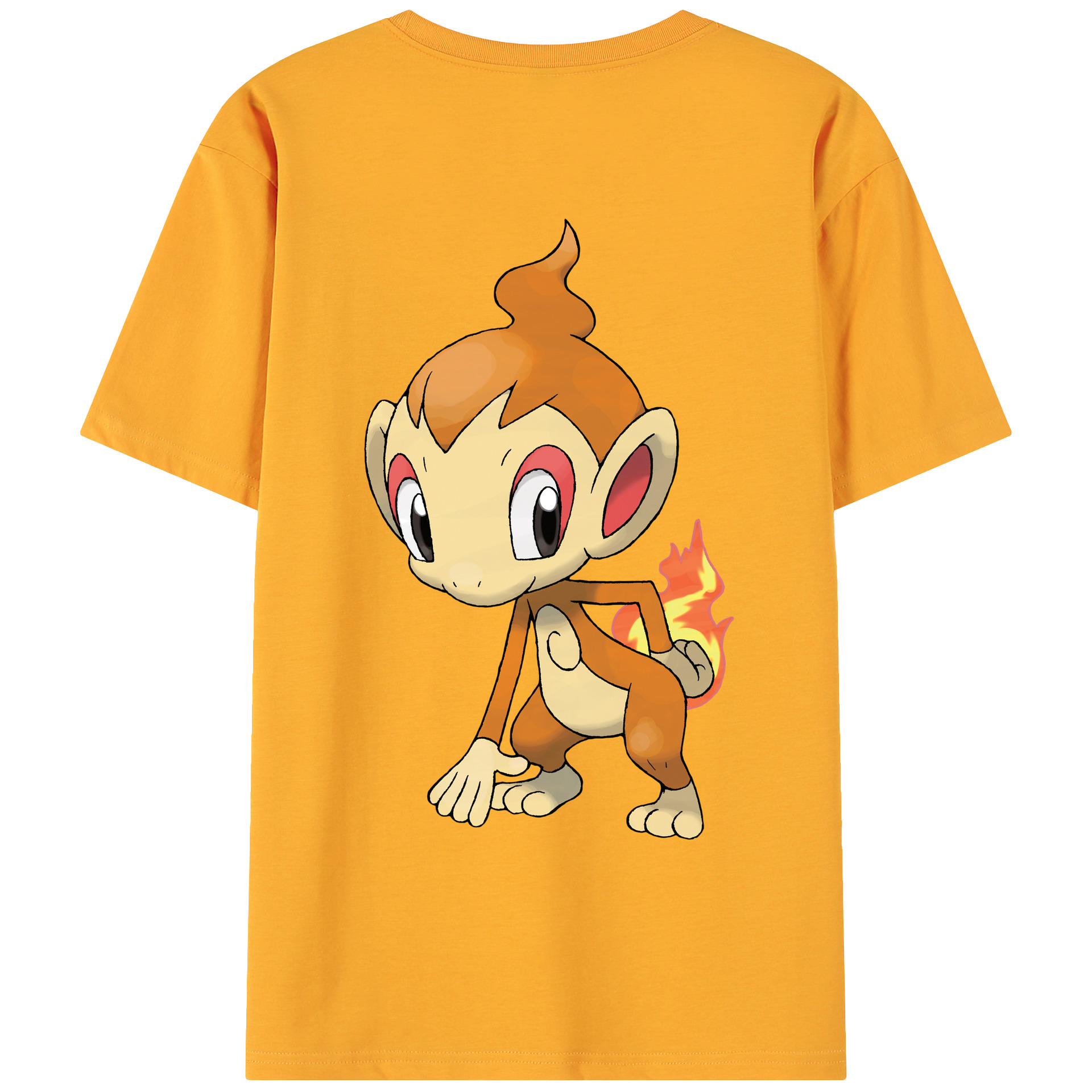 （画像用） ポケットモンスター Pokémon 綿100％ メンズ半袖Tシャツ（バックプリント） 通気性