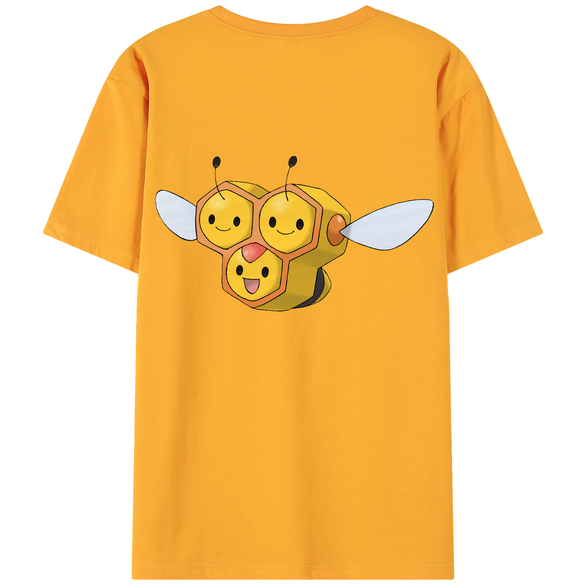 （画像用） ポケットモンスター Pokémon 綿100％ メンズ半袖Tシャツ（バックプリント） 通気性