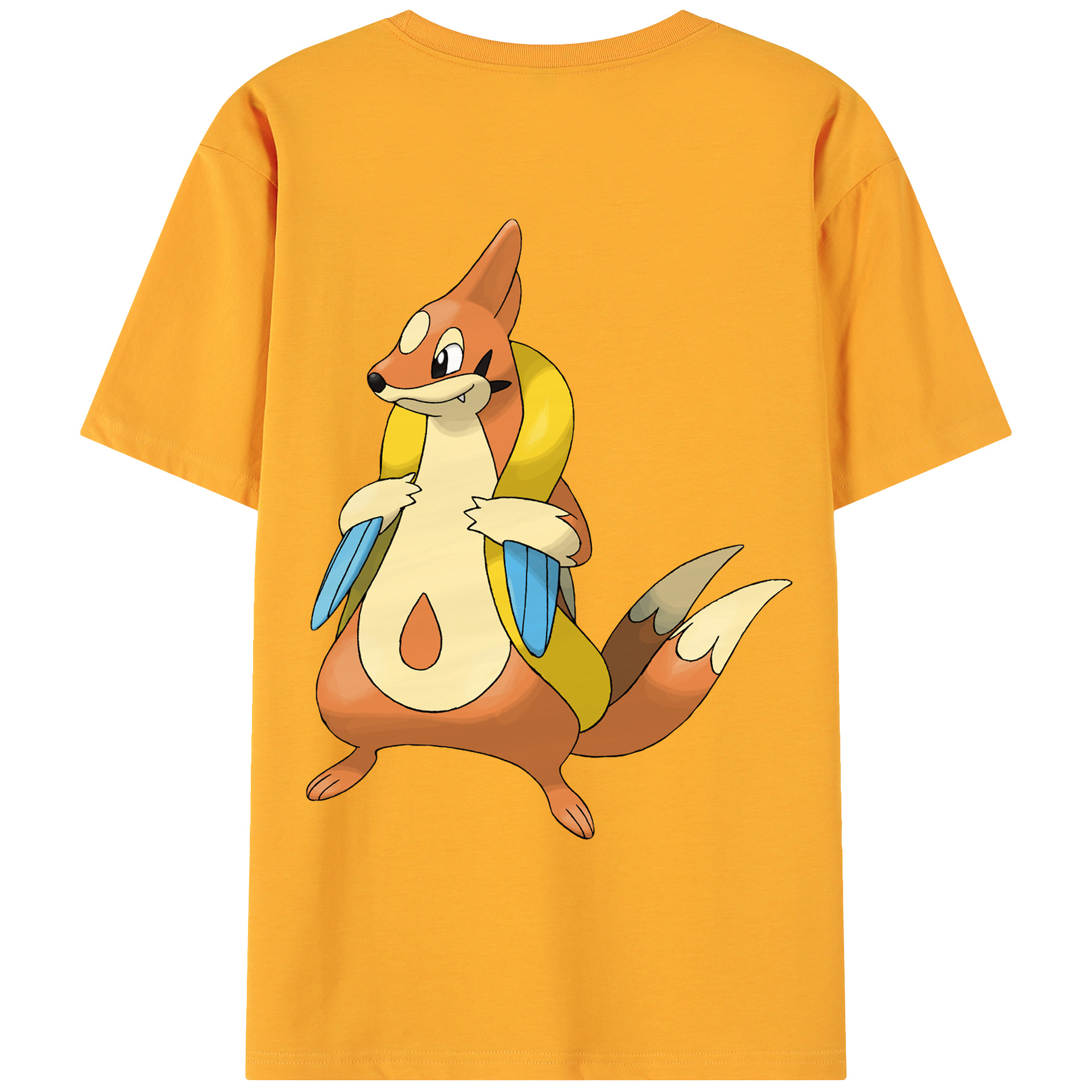 （画像用） ポケットモンスター Pokémon 綿100％ メンズ半袖Tシャツ（バックプリント） 通気性