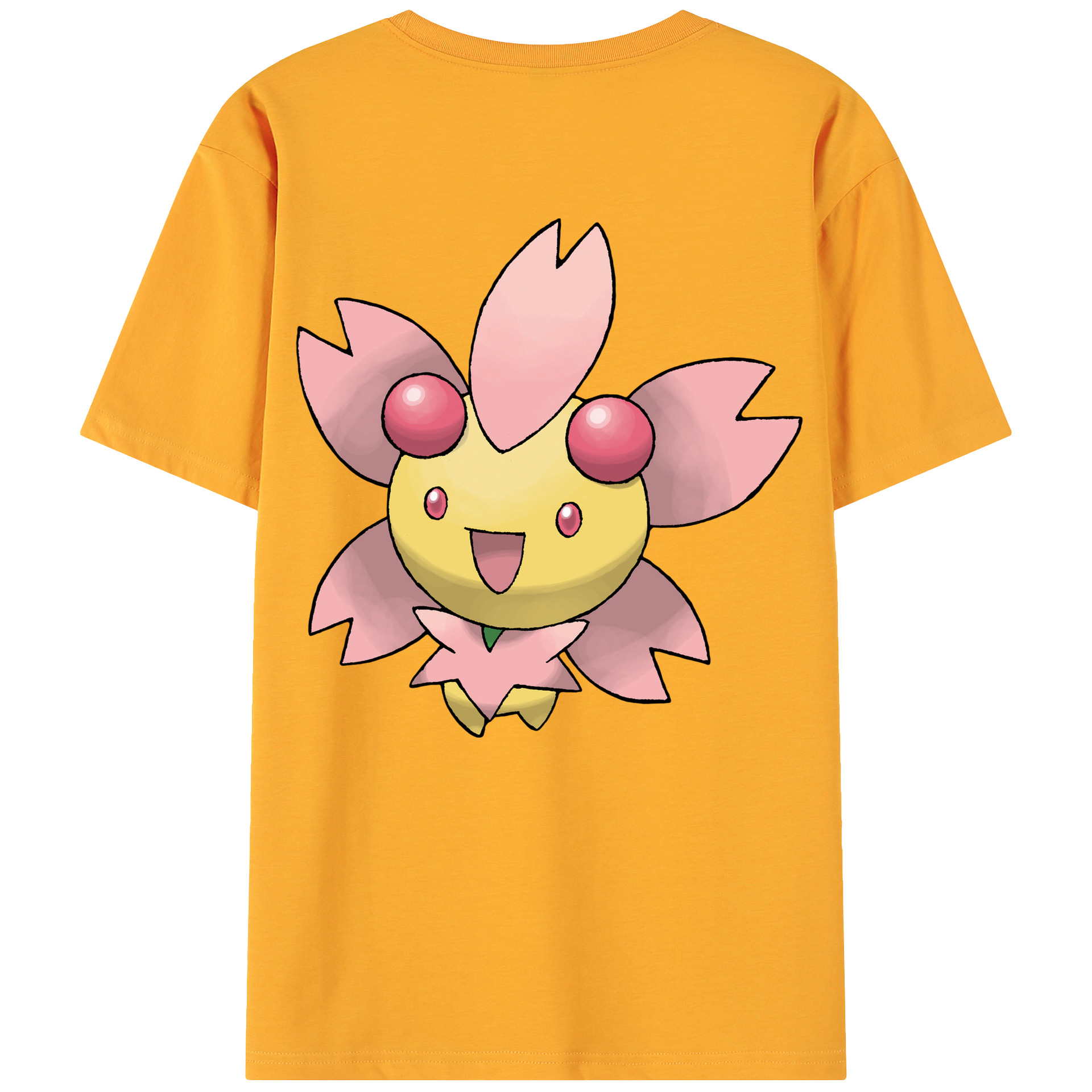 （画像用） ポケットモンスター Pokémon 綿100％ メンズ半袖Tシャツ（バックプリント） 通気性