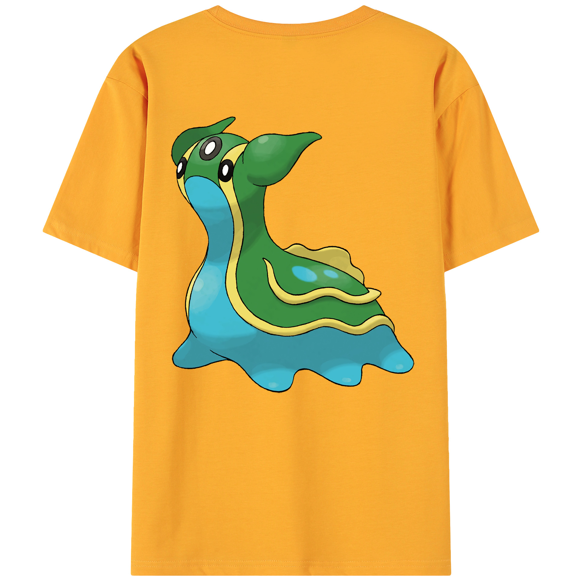 （画像用） ポケットモンスター Pokémon 綿100％ メンズ半袖Tシャツ（バックプリント） 通気性